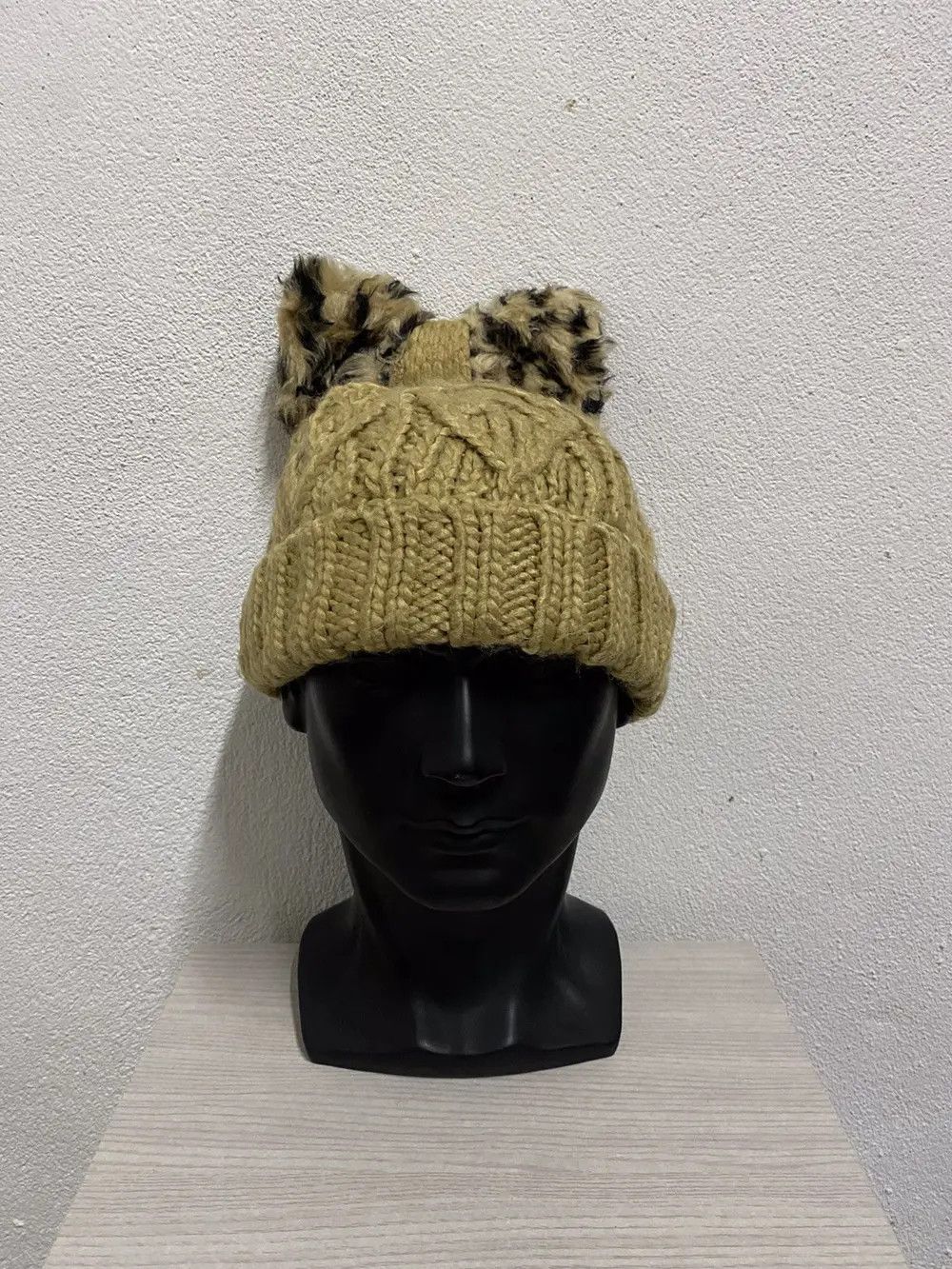Japanese Brand Japanese Brand Knit Bunny Horn Beanie Hat Size ONE SIZE - 2 Thumbnail