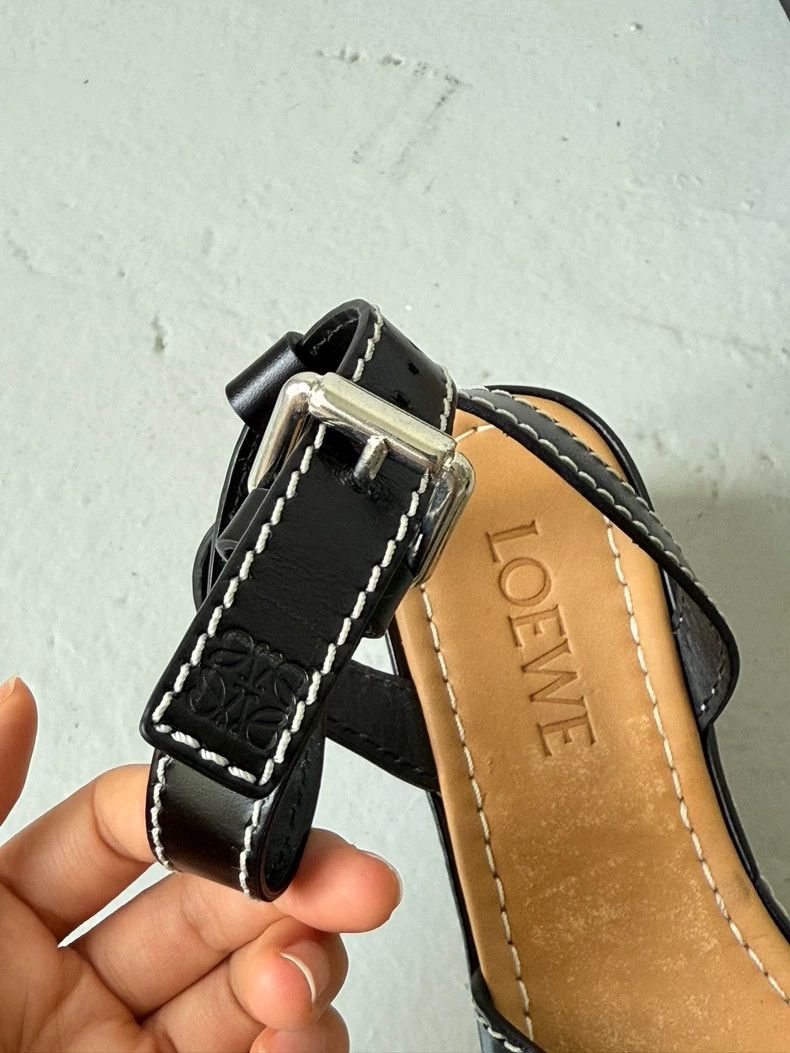 Loewe LOEWE Black sandals with thick soles Size US 5.5 / IT 35.5 - 6 Thumbnail