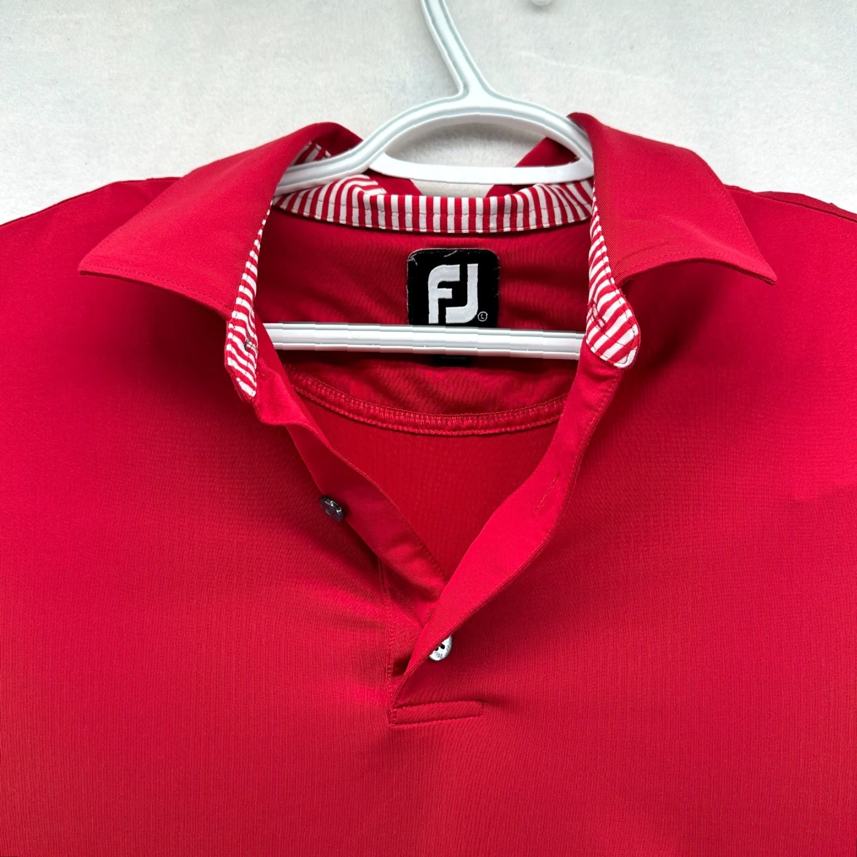 Footjoy FootJoy Polo Shirt Red Men's Large Golf Short Sleeve Collared Size US L / EU 52-54 / 3 - 3 Thumbnail