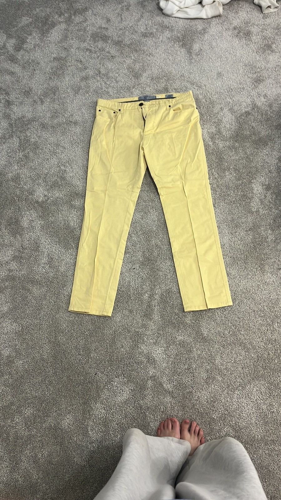 PD&C PD&C Yellow Stretch Jeans Size US 33 - 1 Thumbnail
