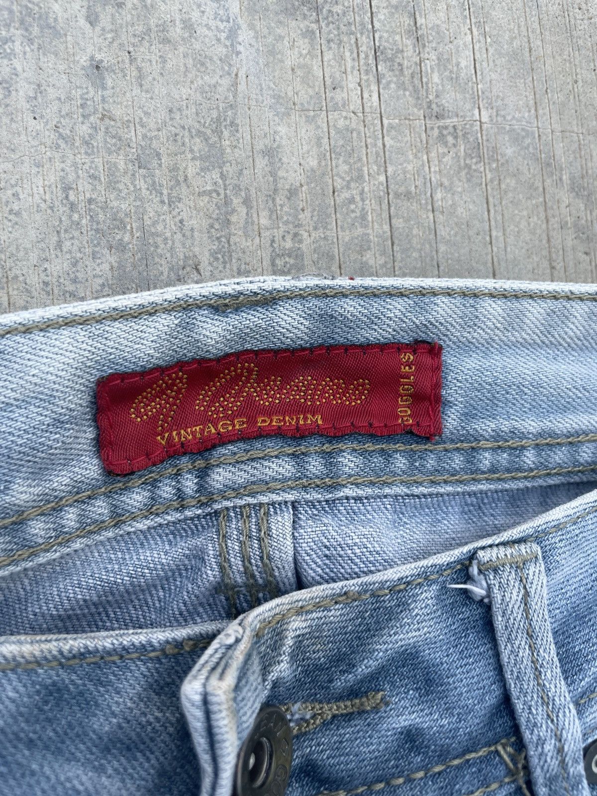 Japanese Brand 2000s JAPANESE BRAND 9 JEANS WHISKER SKINNY PUNK ARCHIVE Size 29" - 3 Thumbnail