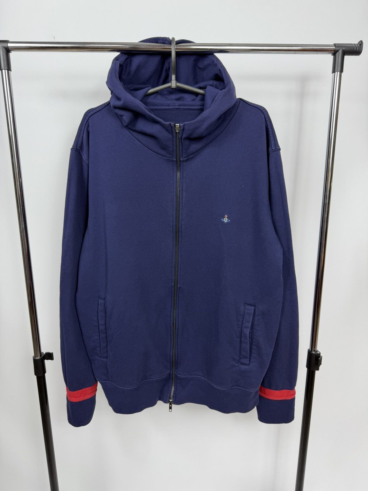 Vivienne Westwood Vivienne Westwood Zip Up Hoodie Grey Designer