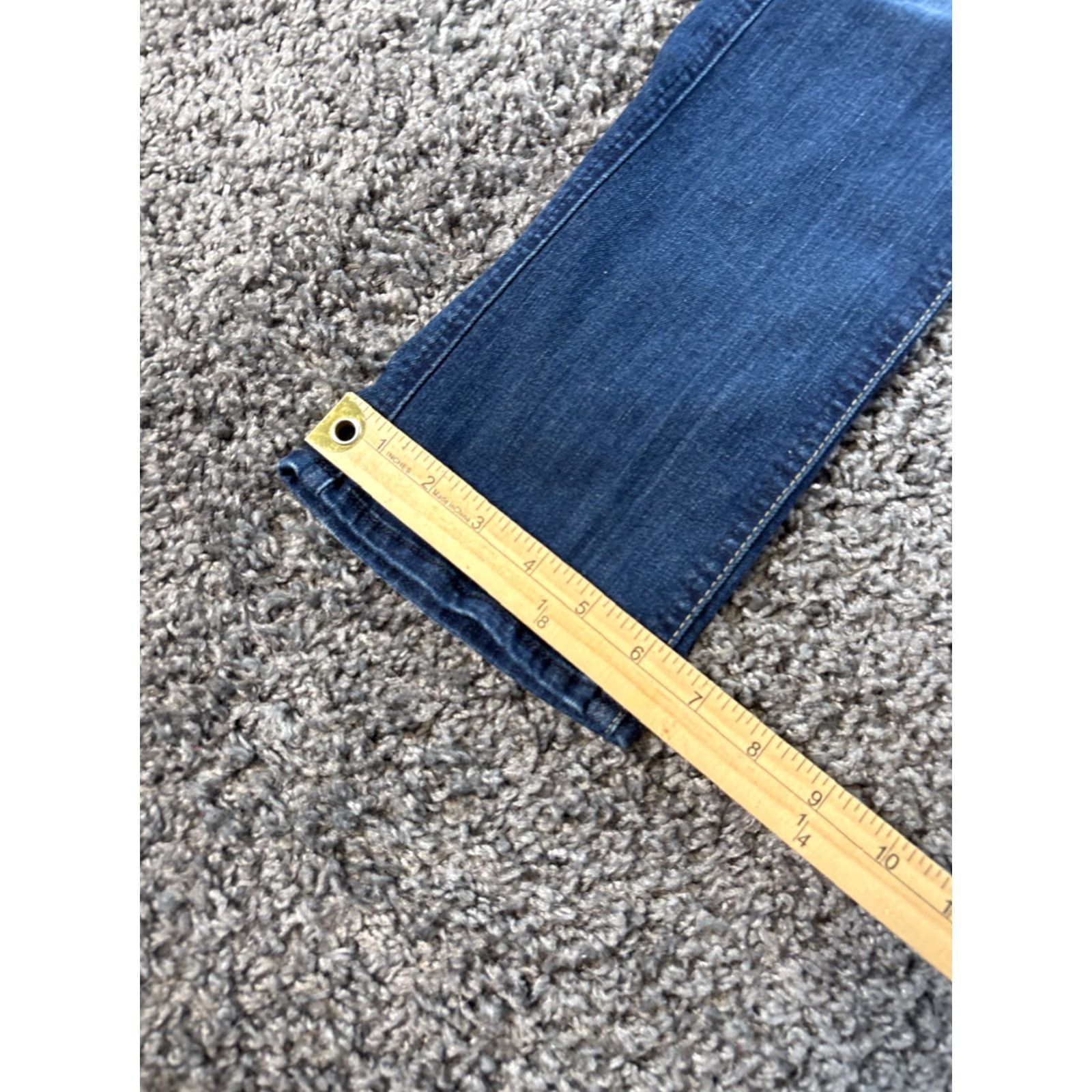 7 For All Mankind Seven for All Mankind Modern Straight Jeans Womens 31x30 Dark Wash Jeans Size 24" / US 00 / IT 34 - 3 Thumbnail