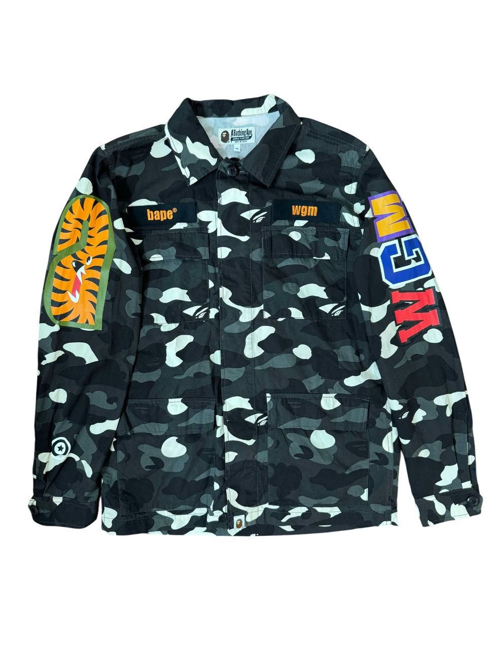 Bape City Camo Shark Military Shirt Size US M / EU 48-50 / 2 - 2 Thumbnail