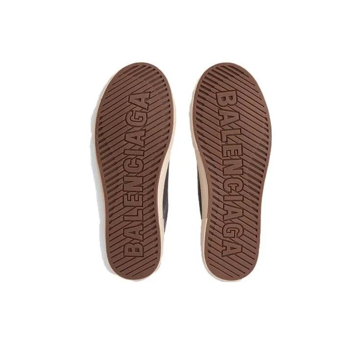 Balenciaga o1mt1gz1024 Paris Arena High Top Sneakers in Chocolate Size US 6 / EU 39 - 7 Thumbnail