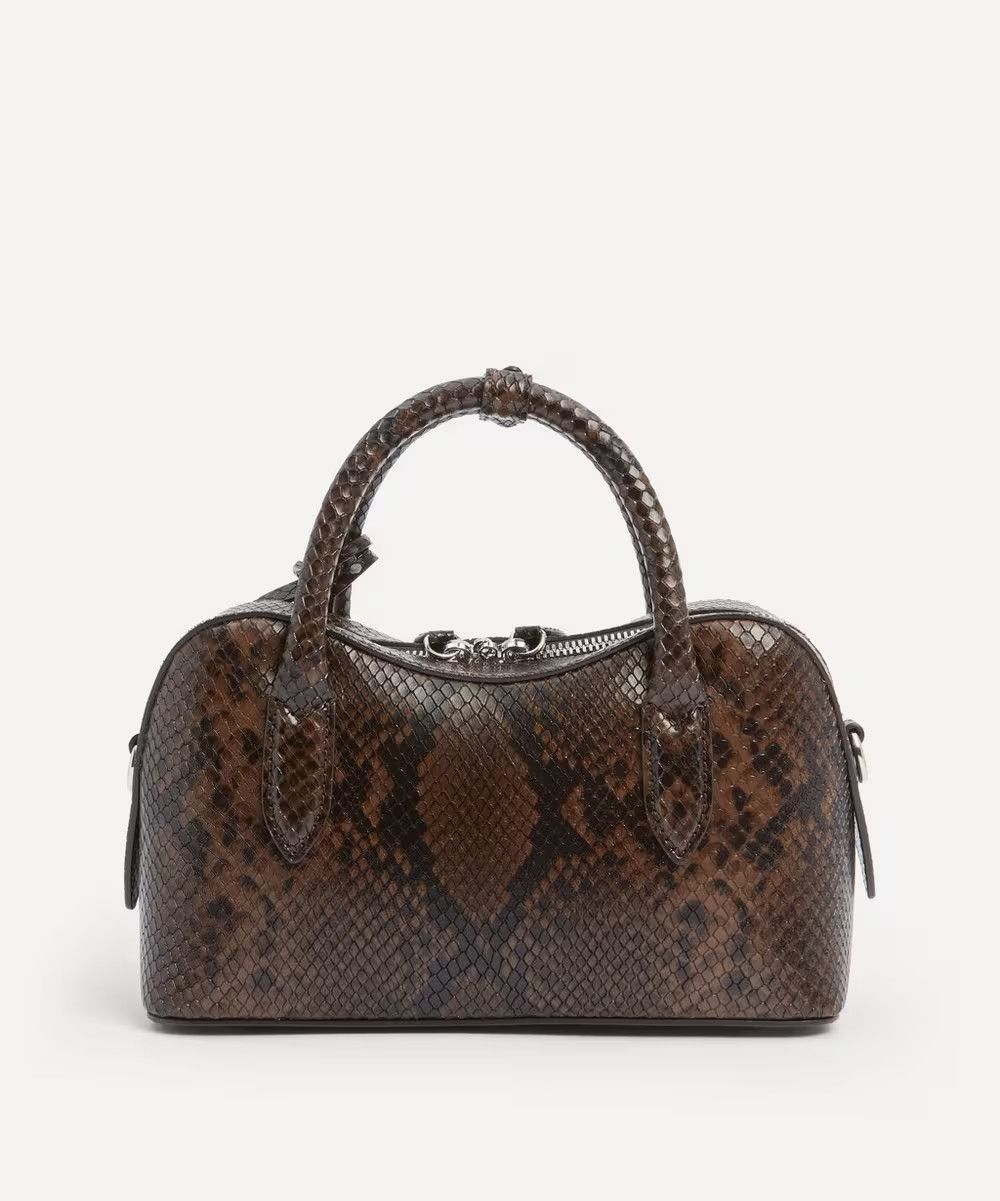 Stella McCartney os11x1225 Size: OS / Ryder Snake Embossed Small Bag in Brown Size ONE SIZE - 4 Thumbnail