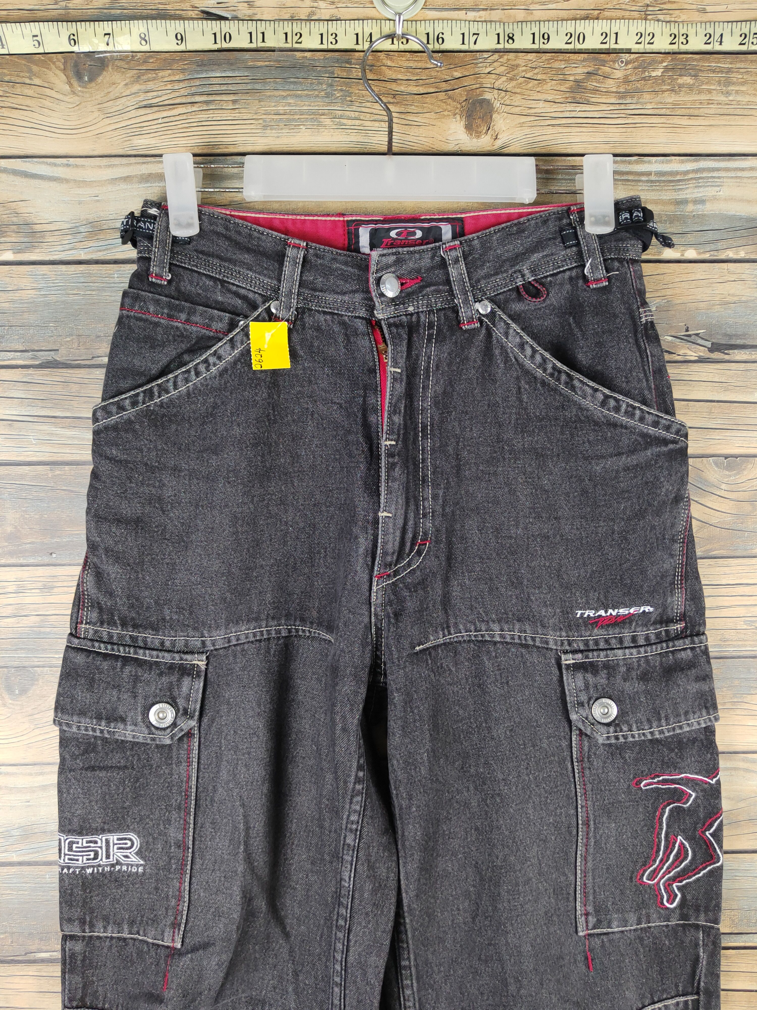 Shorty's Skateboards DL Transer Black Distressed Ripped Jeans #2624 Size US 27 - 2 Thumbnail