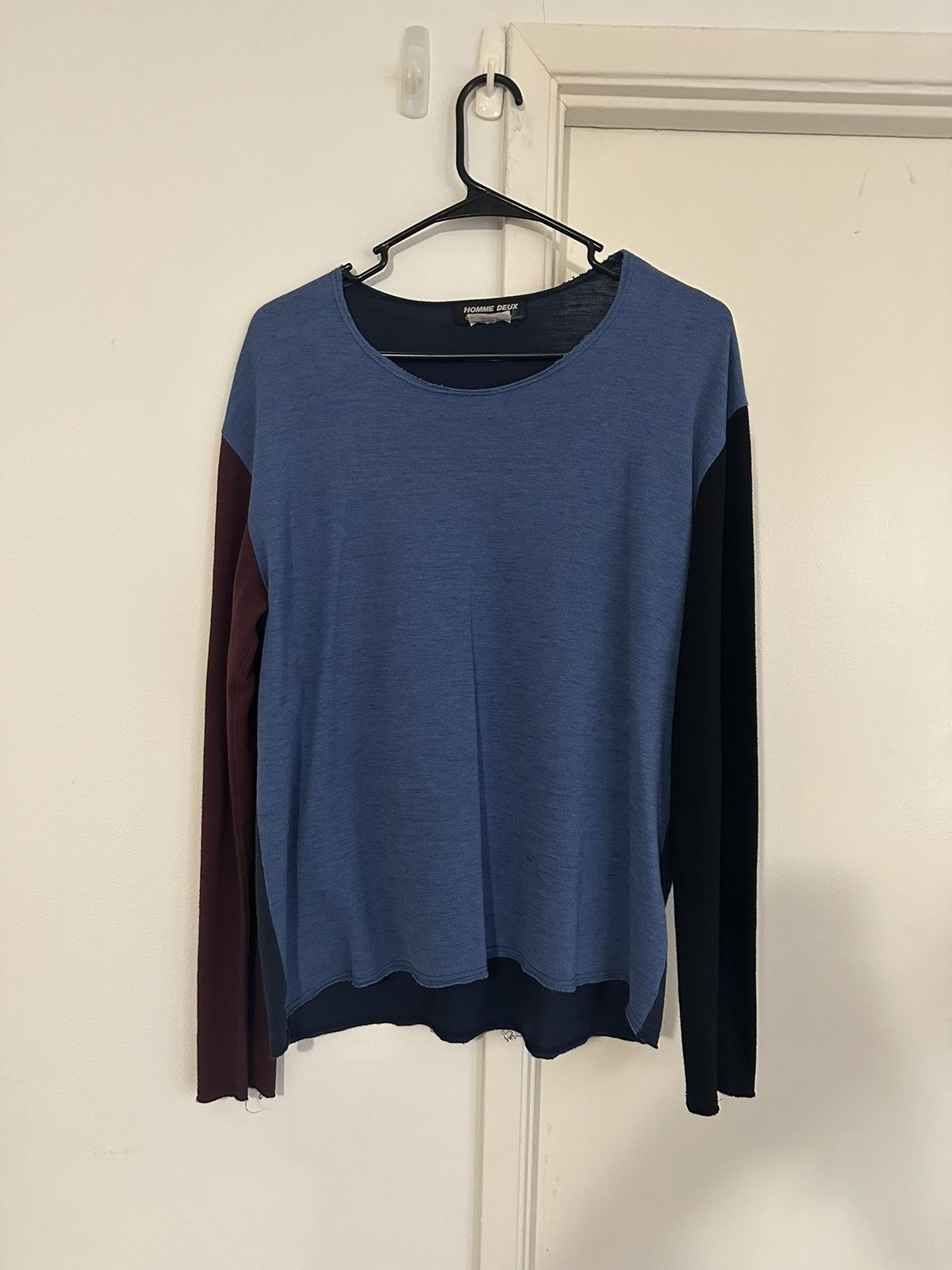 image of Comme Des Garcons Homme Deux Commes Des Garçons Homme Deux Shirt in Blue, Men's (Size Medium)