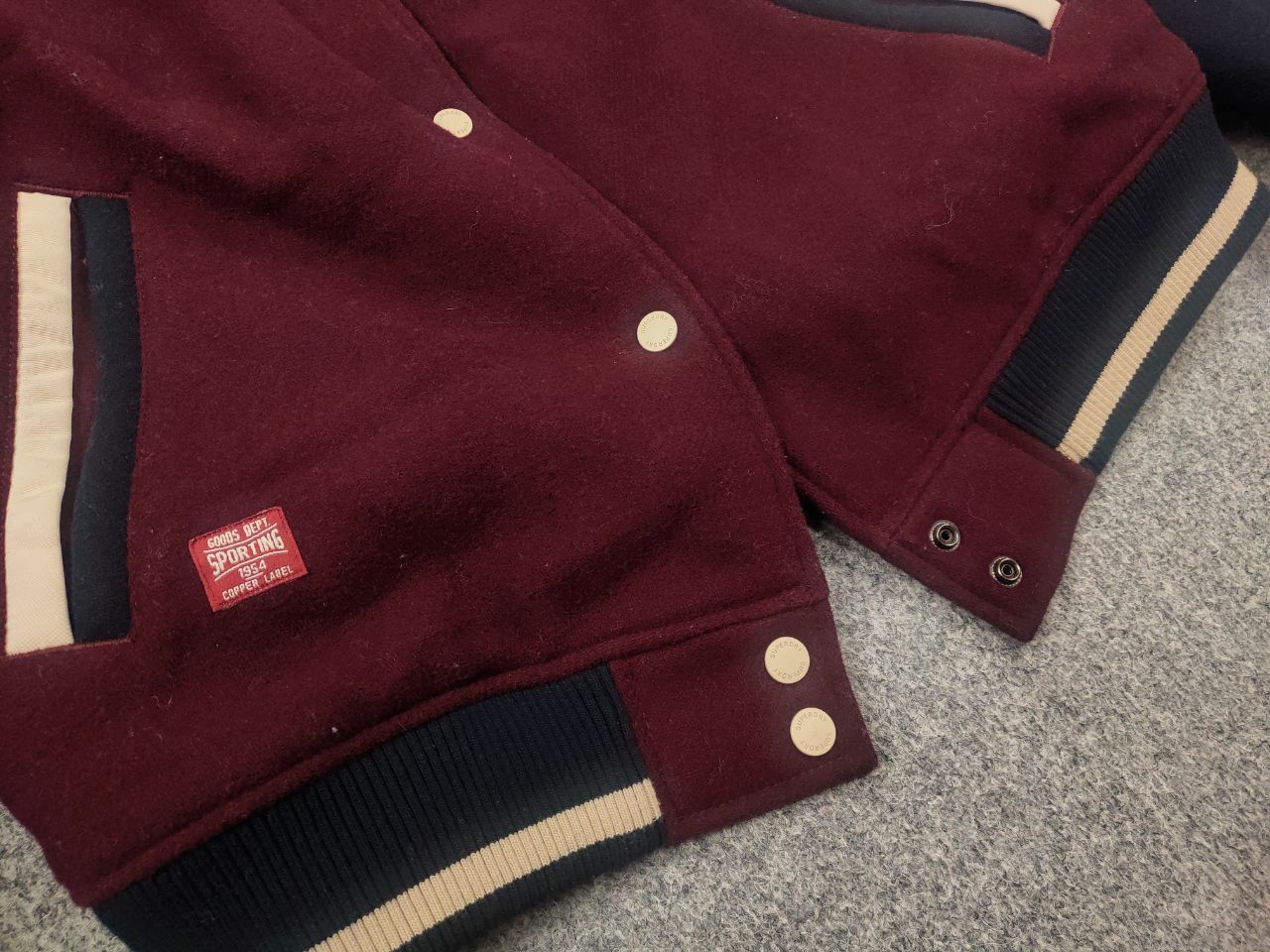 Japanese Brand Superdry Vintage Japan Varsity letterman bomber Wool Jacket Size M / US 6-8 / IT 42-44 - 10 Thumbnail