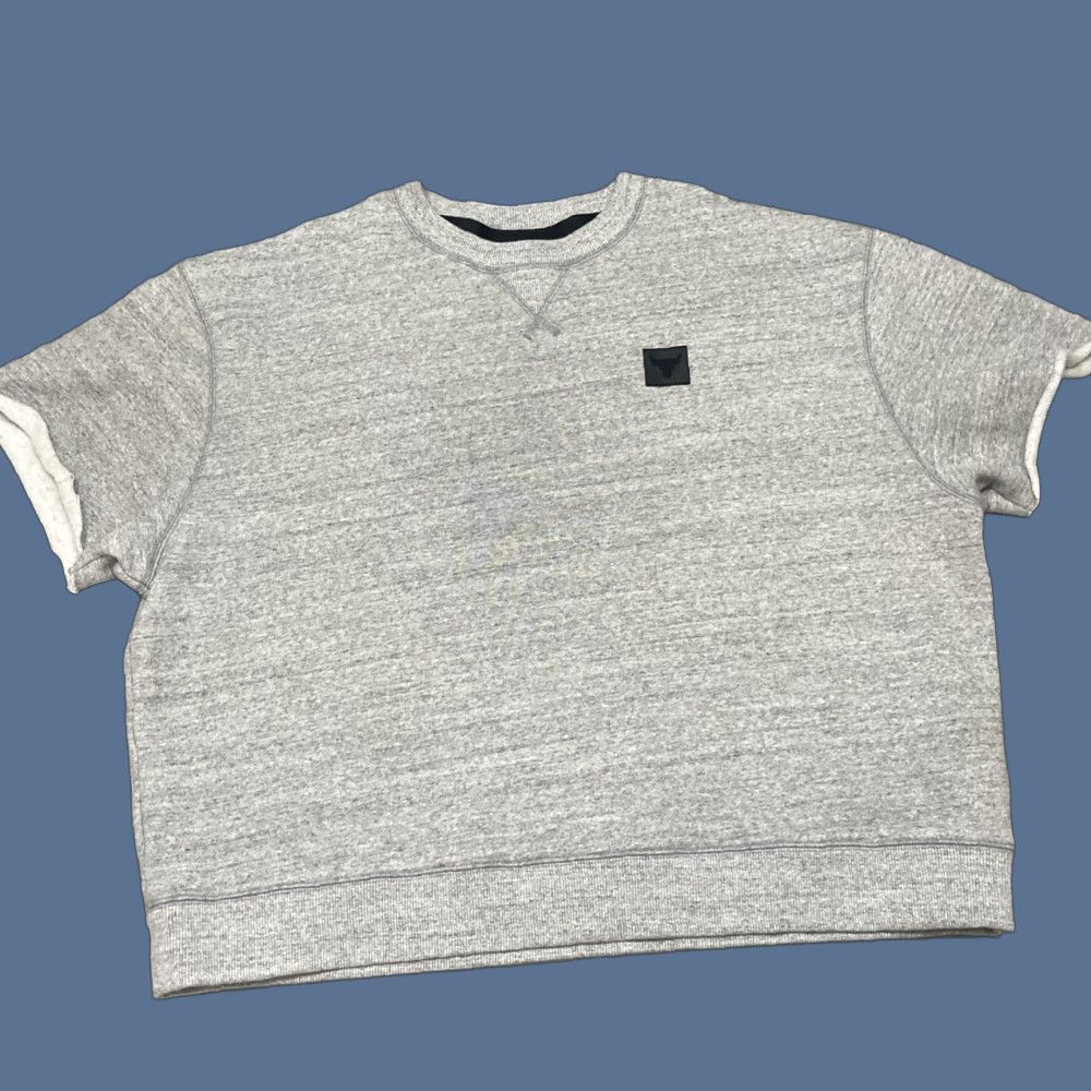 Under Armour Under Armour Project Rock Cutoff Sweatshirt Mens L Gray Size US L / EU 52-54 / 3 - 1 Thumbnail