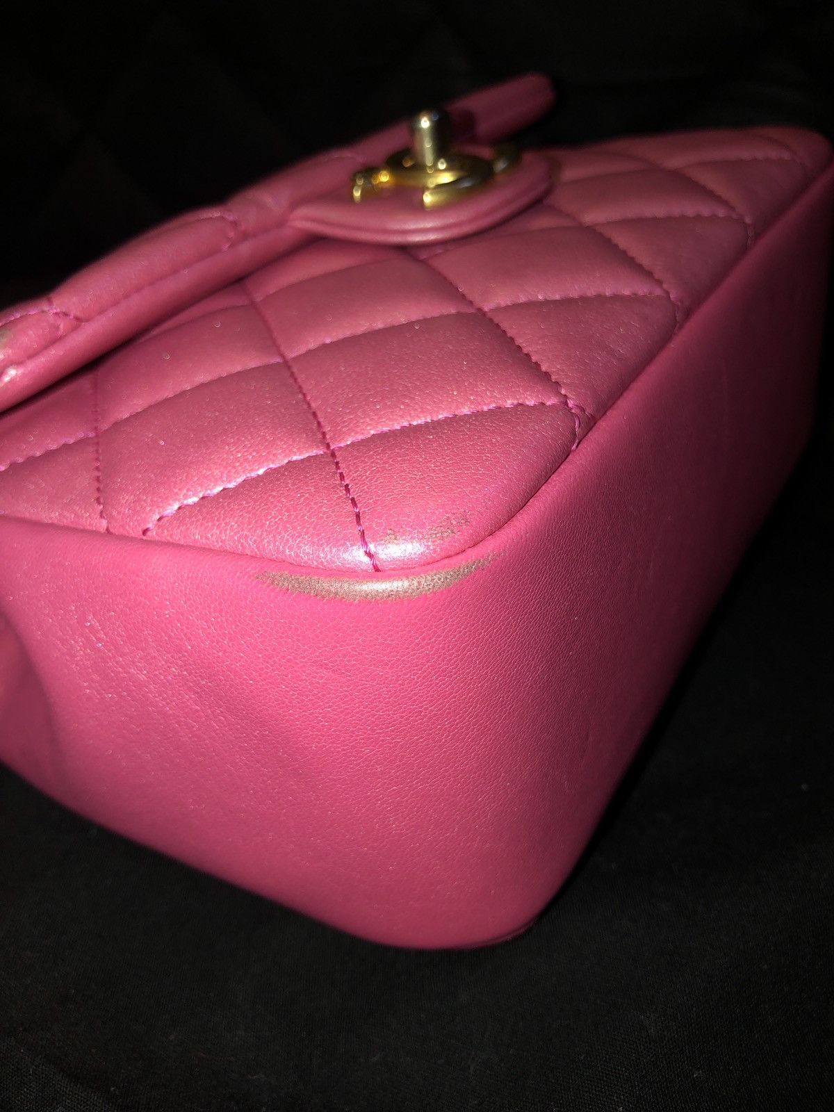 Chanel Chanel Flap Bag Crossbody with Faux Pearl Chain Detail Size ONE SIZE - 7 Thumbnail