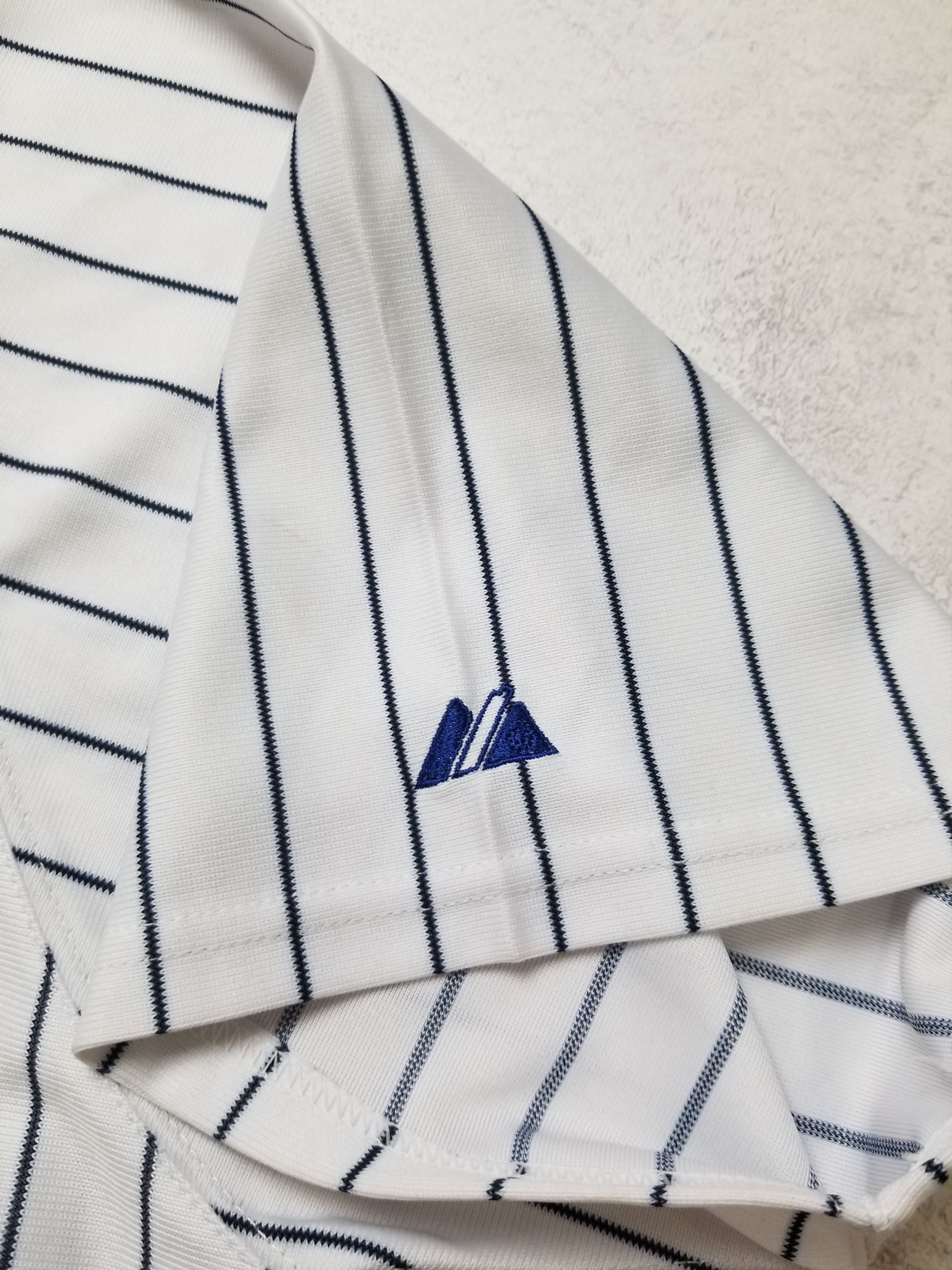 Majestic VTG Majestic New York Yankees #25 MLB Pinstripe Shirt Jersey Size US XL / EU 56 / 4 - 10 Thumbnail