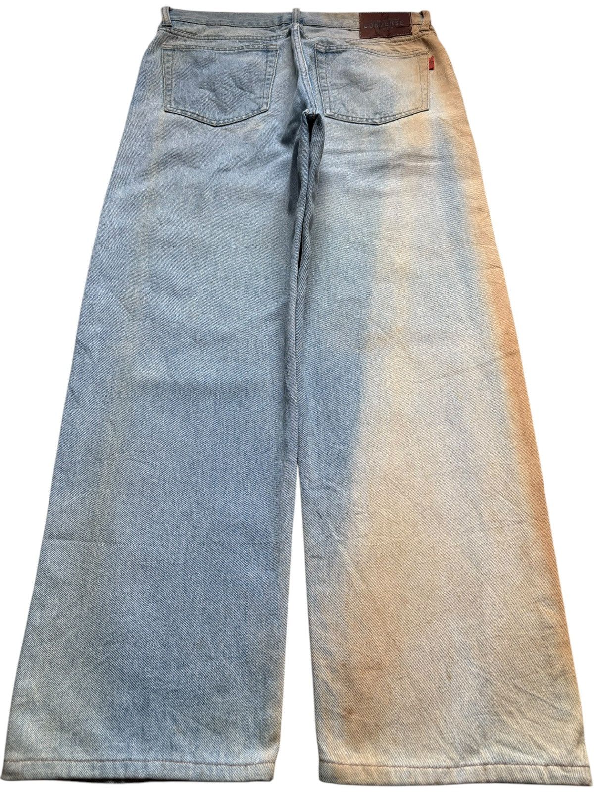 Converse × Japanese Brand Vintage Converse Rusty Mud Wash Loose Baggy Jeans Size US 32 / EU 48 - 2 Thumbnail