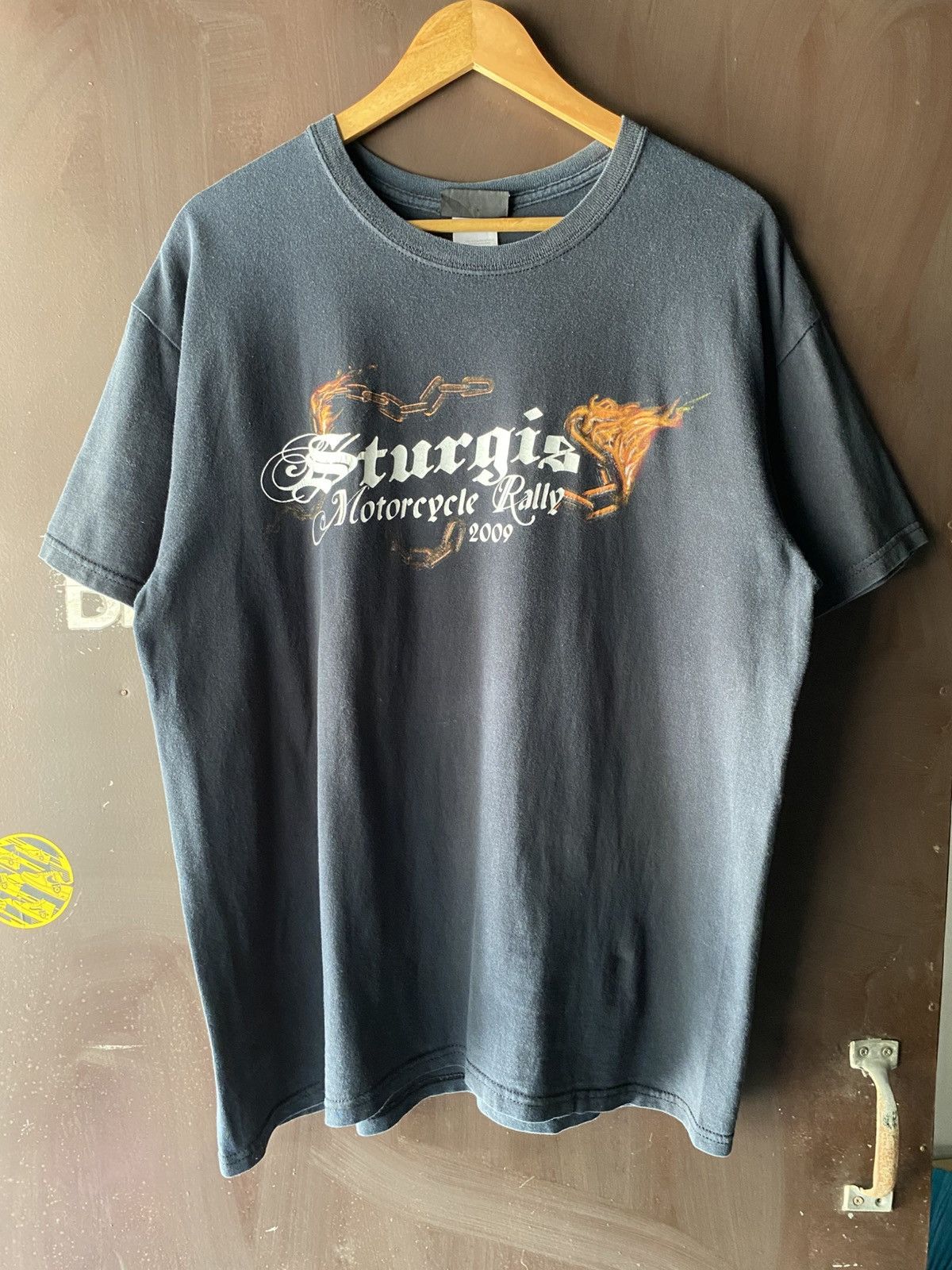 Vintage Sturgis Motorcycle Rally Flaming eagle graphic T-Shirt Size US L / EU 52-54 / 3 - 3 Thumbnail