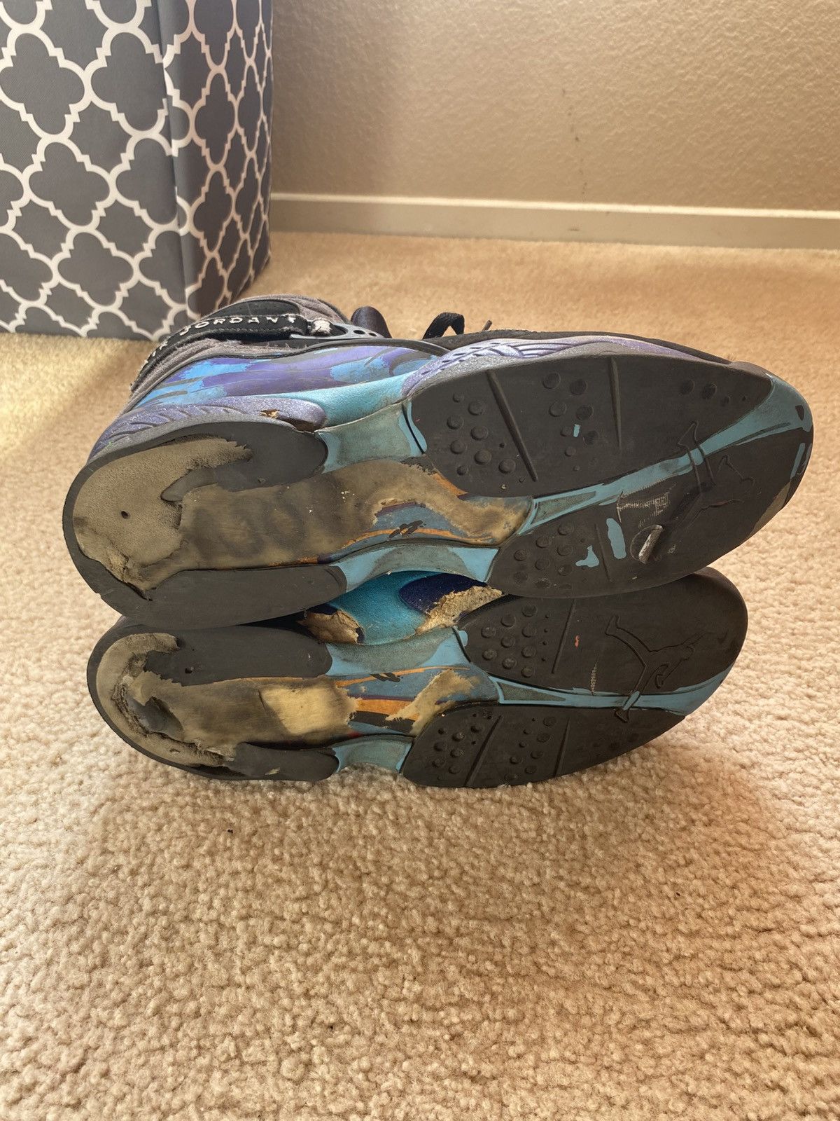 Jordan Brand Air Jordan 8 Retro ‘Aqua’ 2015 Size US 12 / EU 45 - 5 Thumbnail