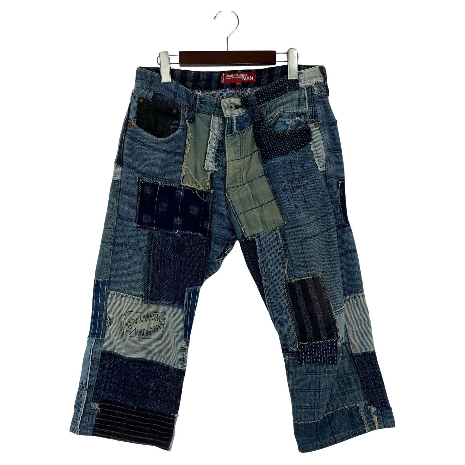 JUNYA WATANABE x LEVI's 503 Patchwork Denim Pants Blue XS
