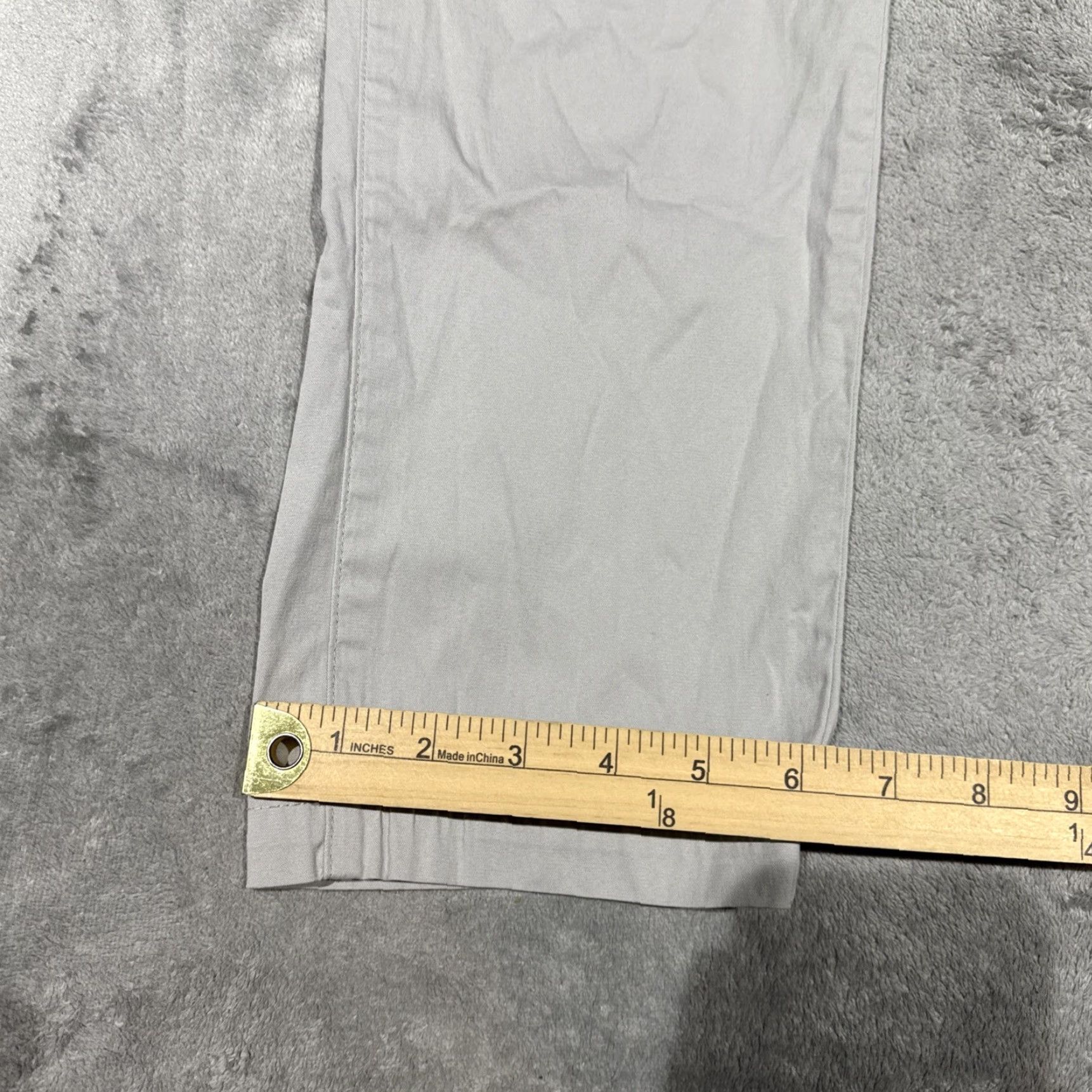 Vintage Birddogs Pants Mens 34x31 34x32 Gray Chino Stretch Lightweight Flat Front Straight Leg Logo Embroidered Zip Casual Wearable Robust Comfort Mens Size US 34 / EU 50 - 6 Thumbnail