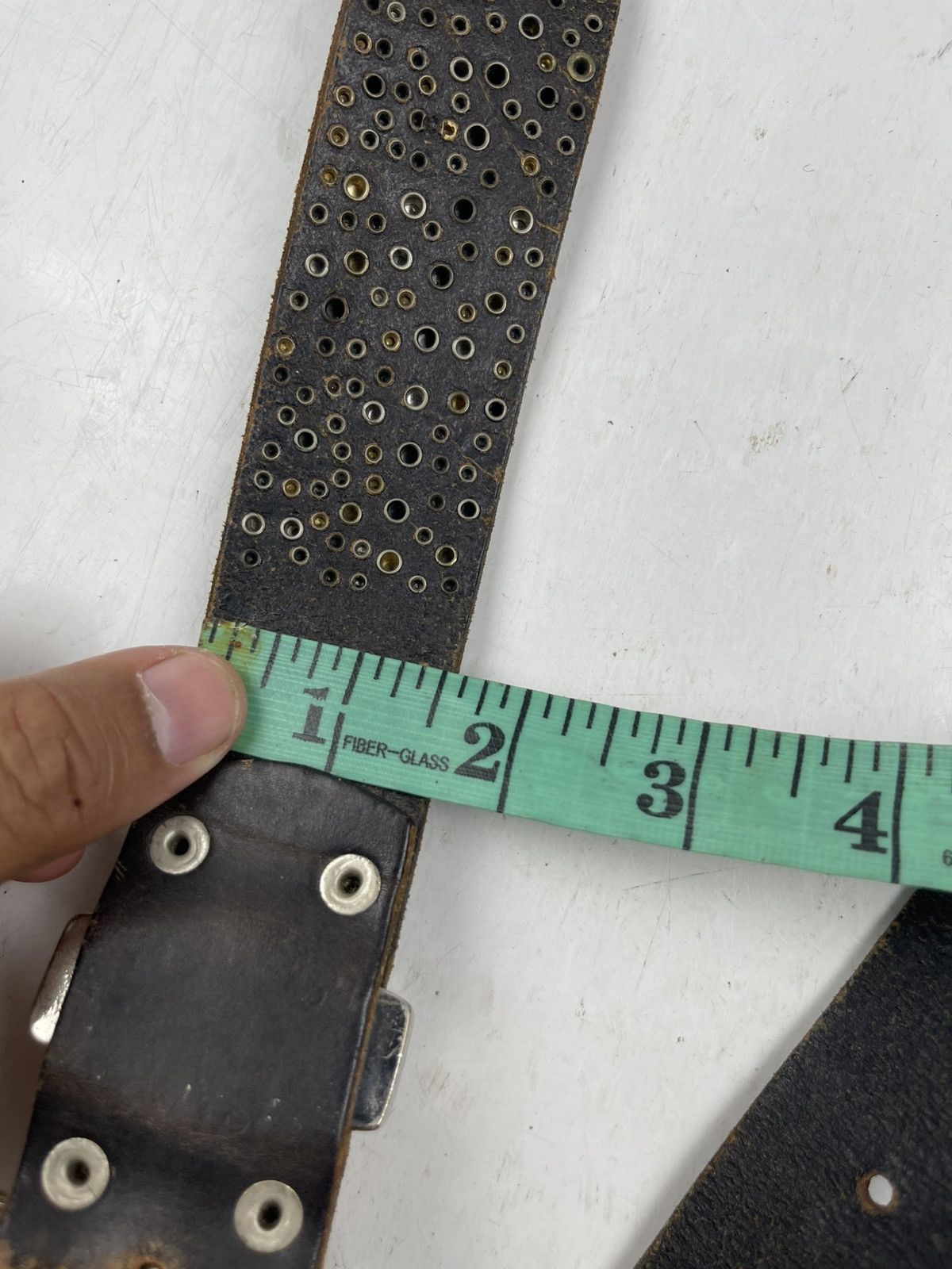 Seditionaries punk style studded leather belt tc49 Size 30 - 8 Thumbnail