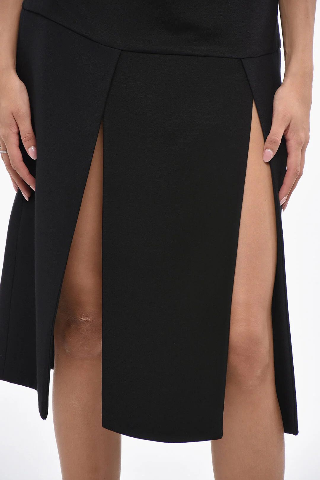 KHAITE og1mm0426 Flared Skirt in Black Size 30" / US 8 / IT 44 - 2 Thumbnail
