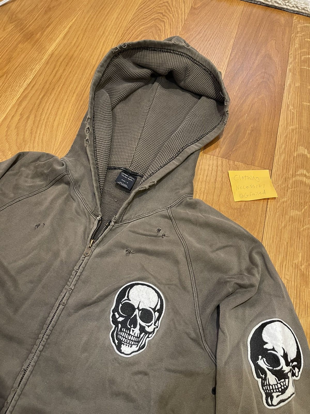 Number (N)ine × Takahiromiyashita The Soloist. Number Nine Double Skull zip up hoodie ss04 Size US M / EU 48-50 / 2 - 7 Thumbnail