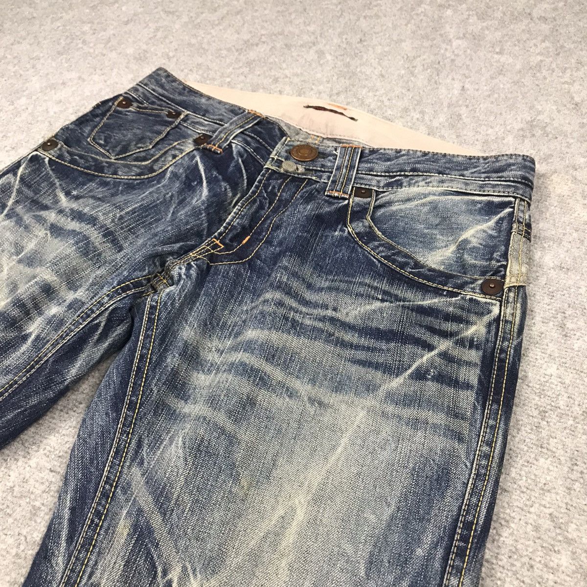 Japanese Brand FLARE DENIM BLUE WAY JAPANESE BOOTCUT DENIM PANTS 136 Size US 30 / EU 46 - 6 Thumbnail