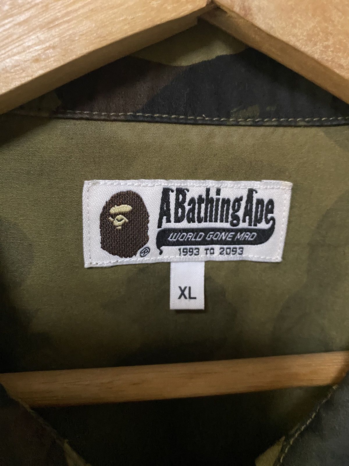 Bape Vtg A bathing Ape BAPE 1st Camo Military Double Pocket Shirt Size US XL / EU 56 / 4 - 8 Thumbnail