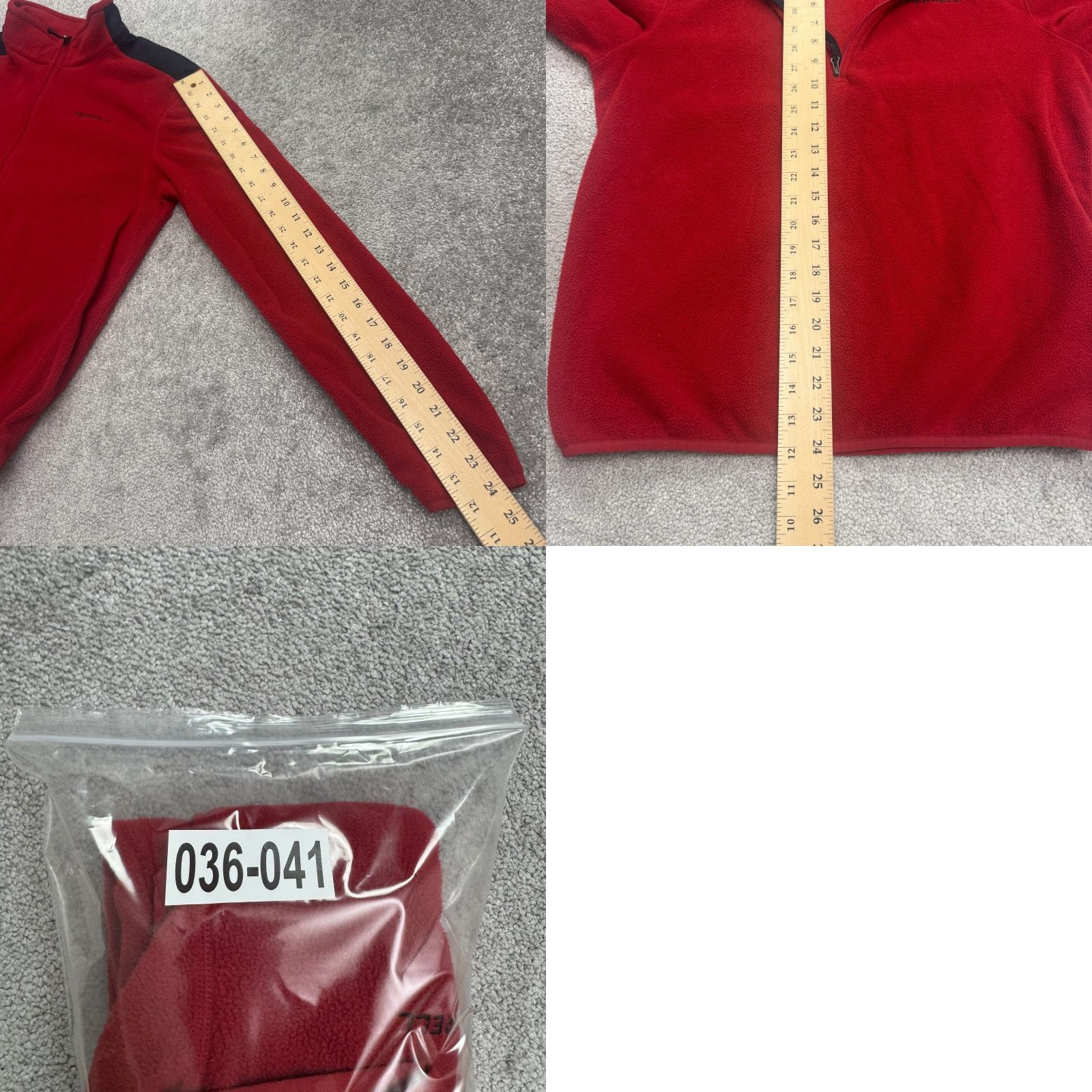 Merrell Merrell Jacket Pullover 1/4 Zip Fleece Mens S Red Outdoor Adventure Trail Casual Outdoor Mens Size US S / EU 44-46 / 1 - 9 Thumbnail
