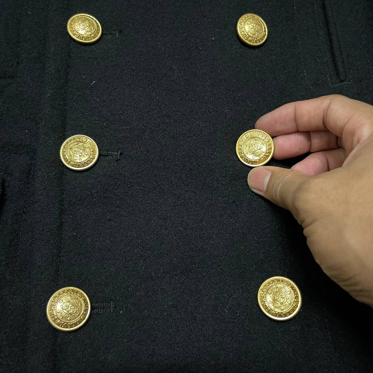 Vanquish Vanquish Wool Coat Double Breasted Gold Button Size US M / EU 48-50 / 2 - 5 Thumbnail