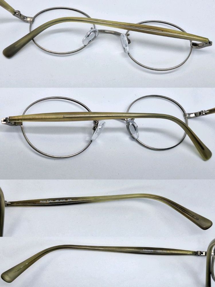 Other Wabi Sabi WS-15123 Handmade Pure Titanium & Celluloid Frame Size ONE SIZE - 8 Thumbnail