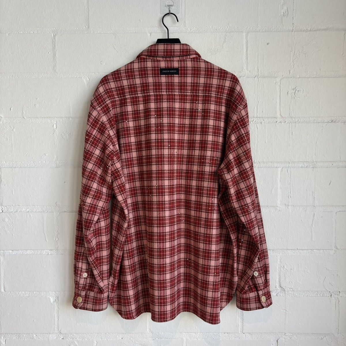 Allsaints Allsaints Red Plaid Rhinestone Flannel Size US L / EU 52-54 / 3 - 2 Thumbnail