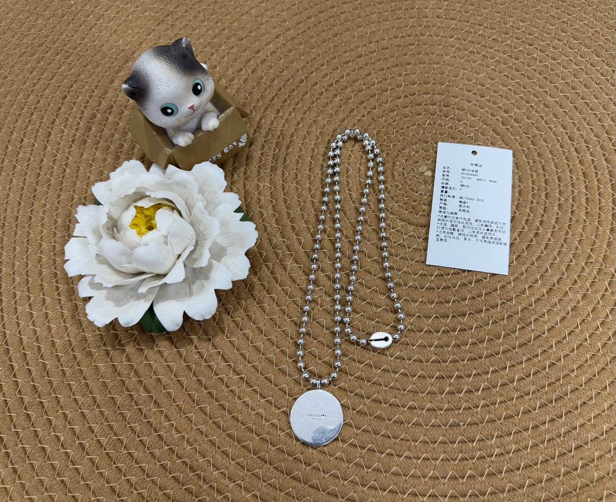 Adidas × Gucci Enamel Boule Large Pendant Necklace Size ONE SIZE - 4 Thumbnail