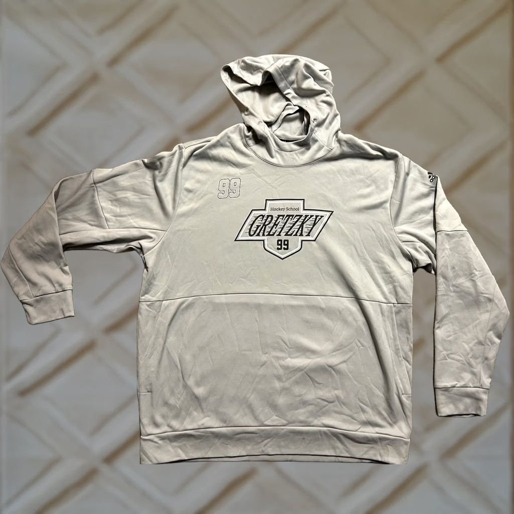Adidas Gretzky 99 Hockey School Adidas Hoodie Grey 2XL Hoodie Size US XXL / EU 58 / 5 - 1 Thumbnail