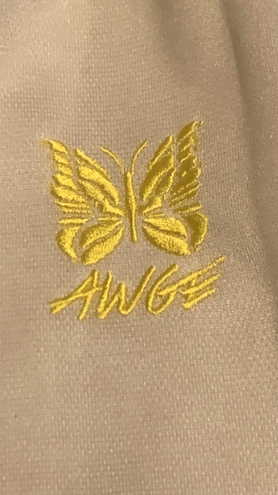 AWGE × Needles 2021 Needles X AWGE off white rainbow tape track jacket Size US L / EU 52-54 / 3 - 4 Thumbnail