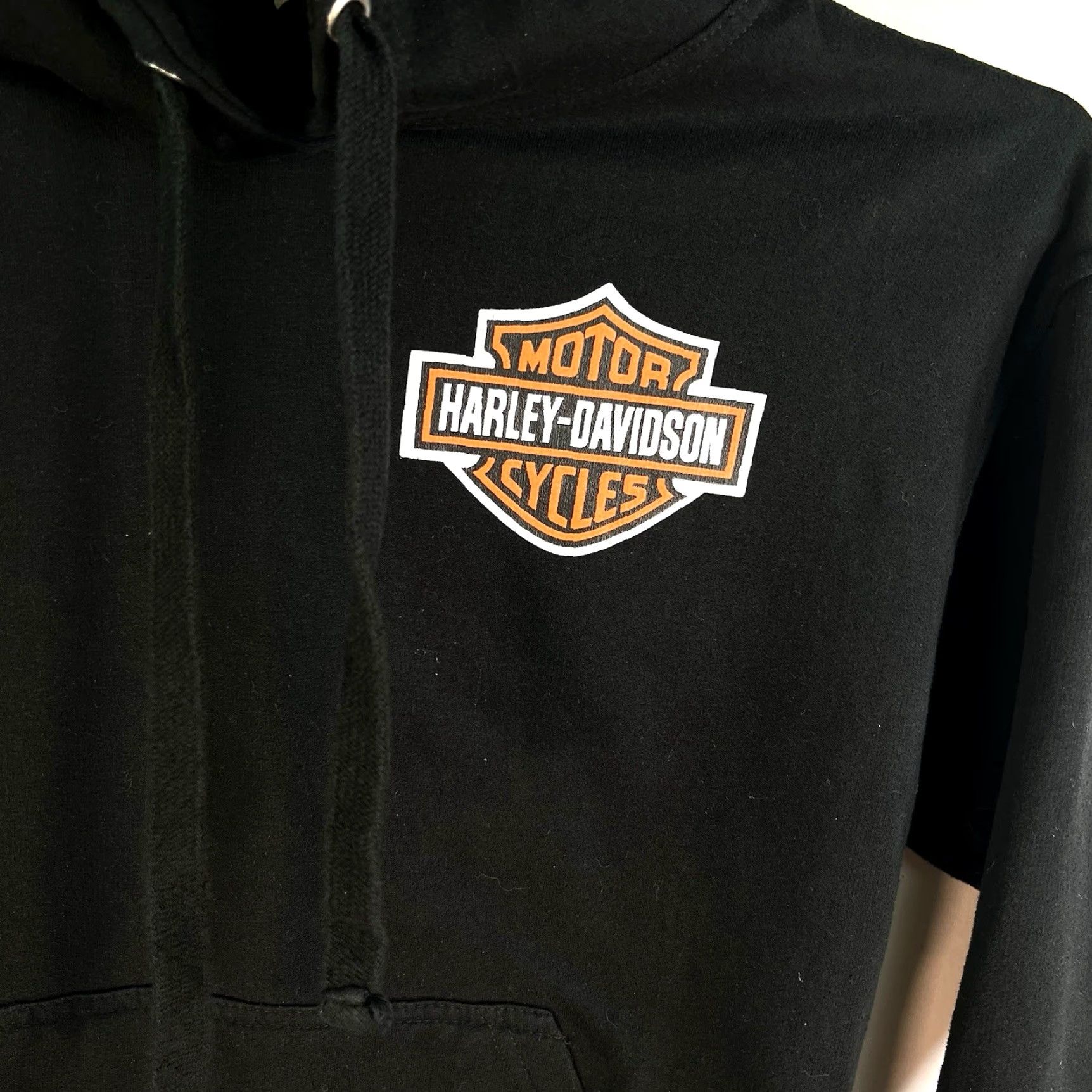 Harley Davidson VINTAGE Harley-Davidson Pullover Hooded Sweatshirt Adult M Black Size US M / EU 48-50 / 2 - 3 Thumbnail