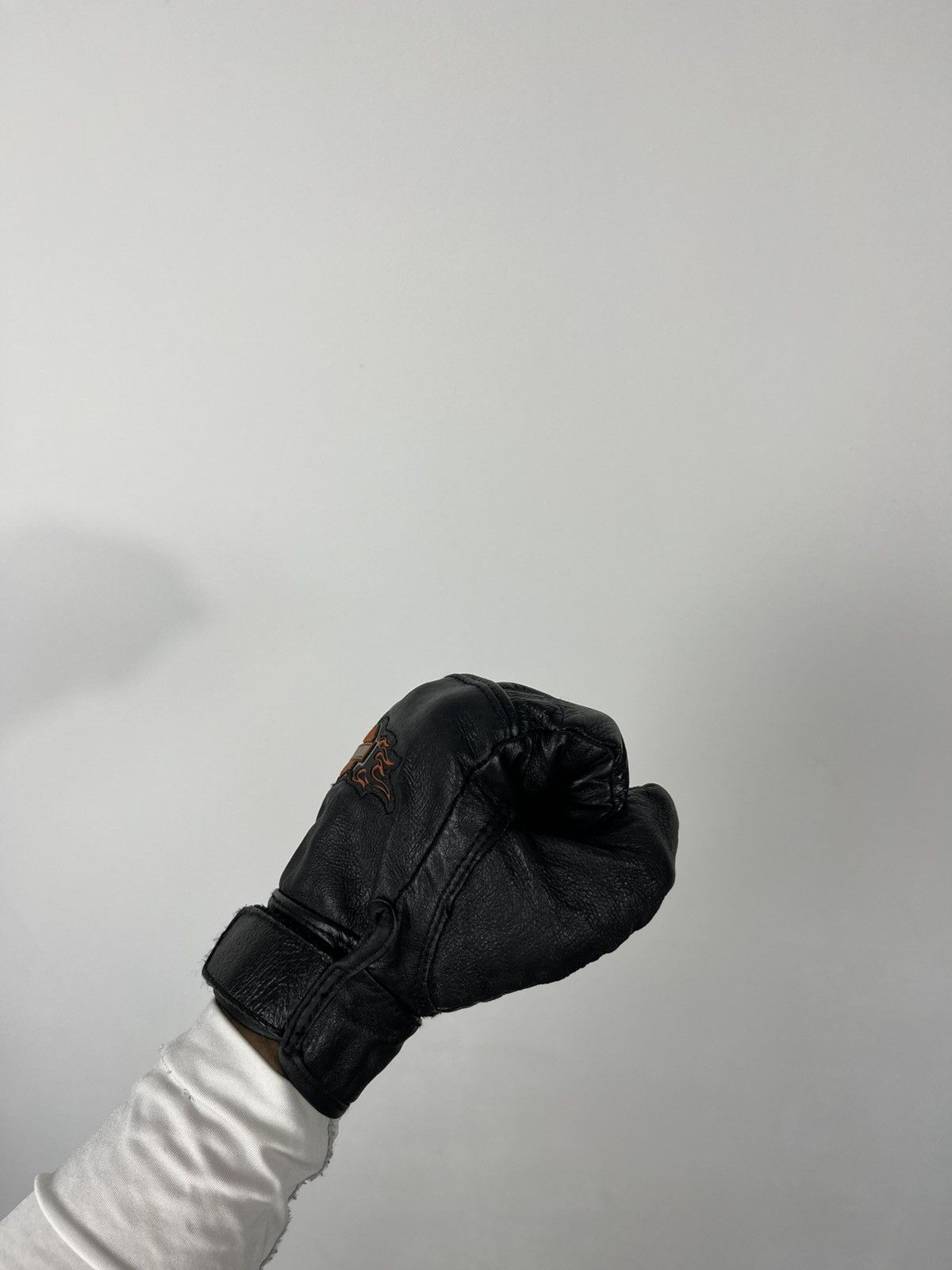 Harley Davidson Harley-Davidson Leather Gloves Black Men’s Size L Size ONE SIZE - 3 Thumbnail