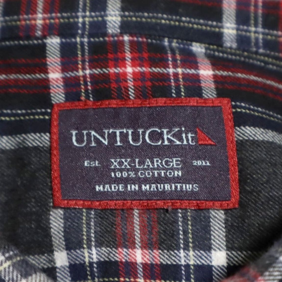 UNTUCKit Untuckit Holmberg Flannel Cotton Plaid Long Sleeve Button Up Shirt Green Men's 2XL Size US XXL / EU 58 / 5 - 5 Thumbnail