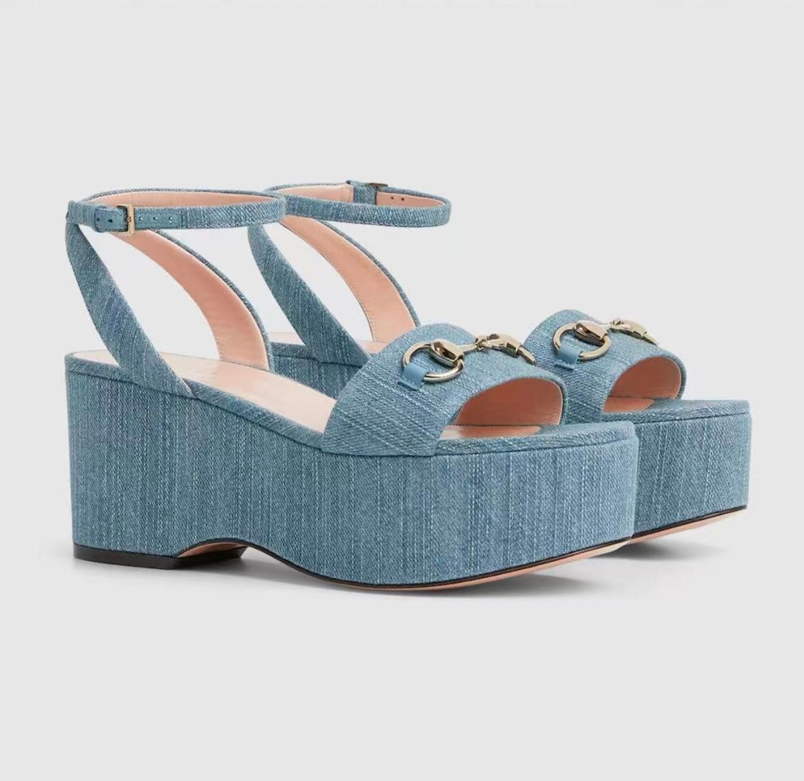 Gucci Gucci Horsebit platform Sandals Size US 7.5 / IT 37.5 - 1 Thumbnail