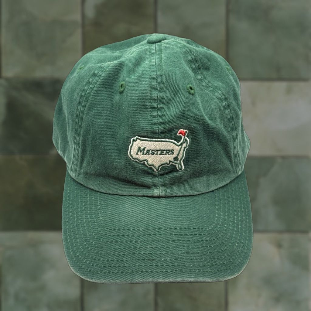 American Needle VINTAGE American Needle Golf Hat Cap Men One Size Adjustable Green Canvas 90s Golf Tournament Size ONE SIZE - 1 Thumbnail