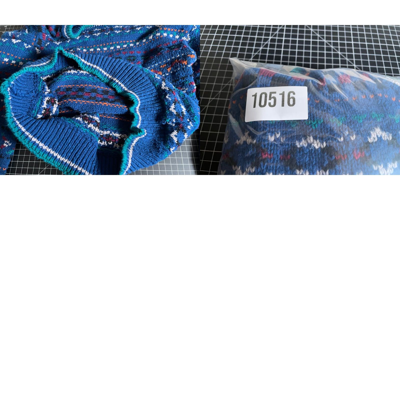 Vintage VINTAGE Boundary Waters 90s Fair Isle Pattern Sweater Women's XL Blue Chunky-Knit Crew Neck Pullover Size XL / US 12-14 / IT 48-50 - 9 Thumbnail