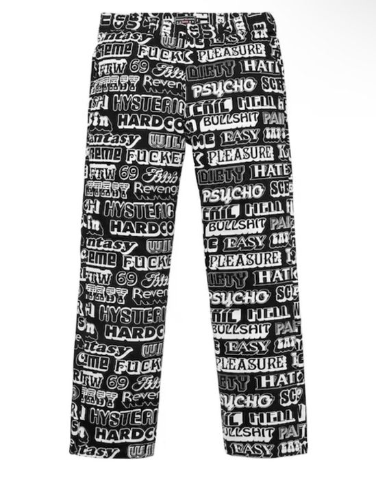 Supreme Supreme Hysteric Glamour Text Work Pant | Grailed