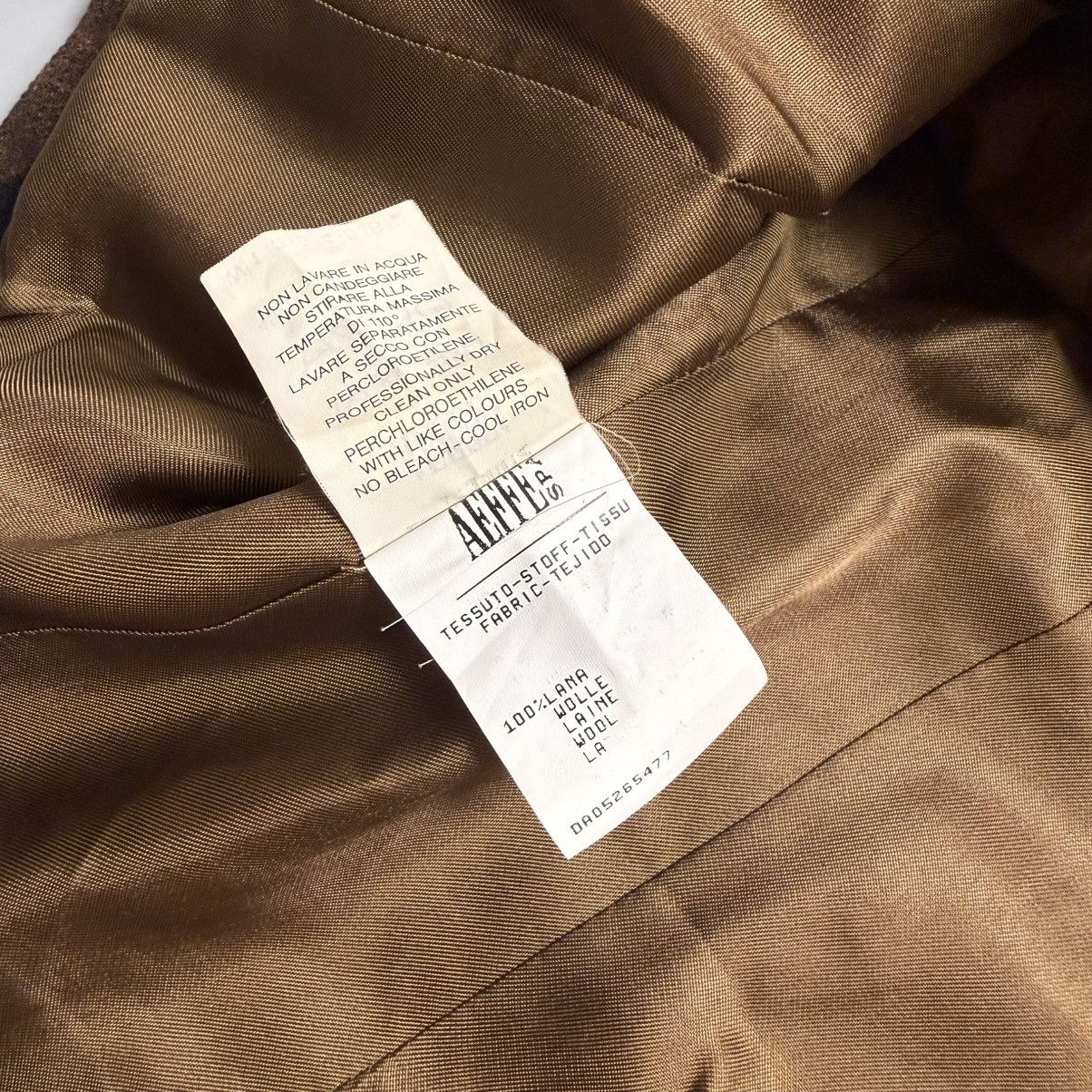 Moschino Moschino Brown Floral Pattern Wool blazer- 90s Size M / US 6-8 / IT 42-44 - 5 Thumbnail