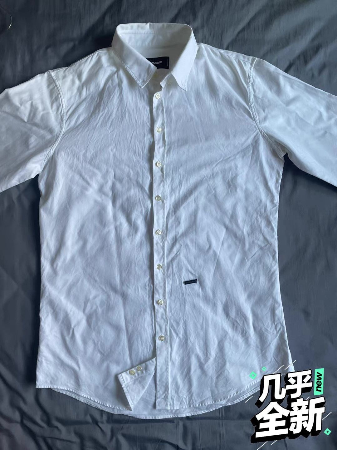 Dsquared2 Dsquared2 white shirt Q4 Size US M / EU 48-50 / 2 - 2 Thumbnail