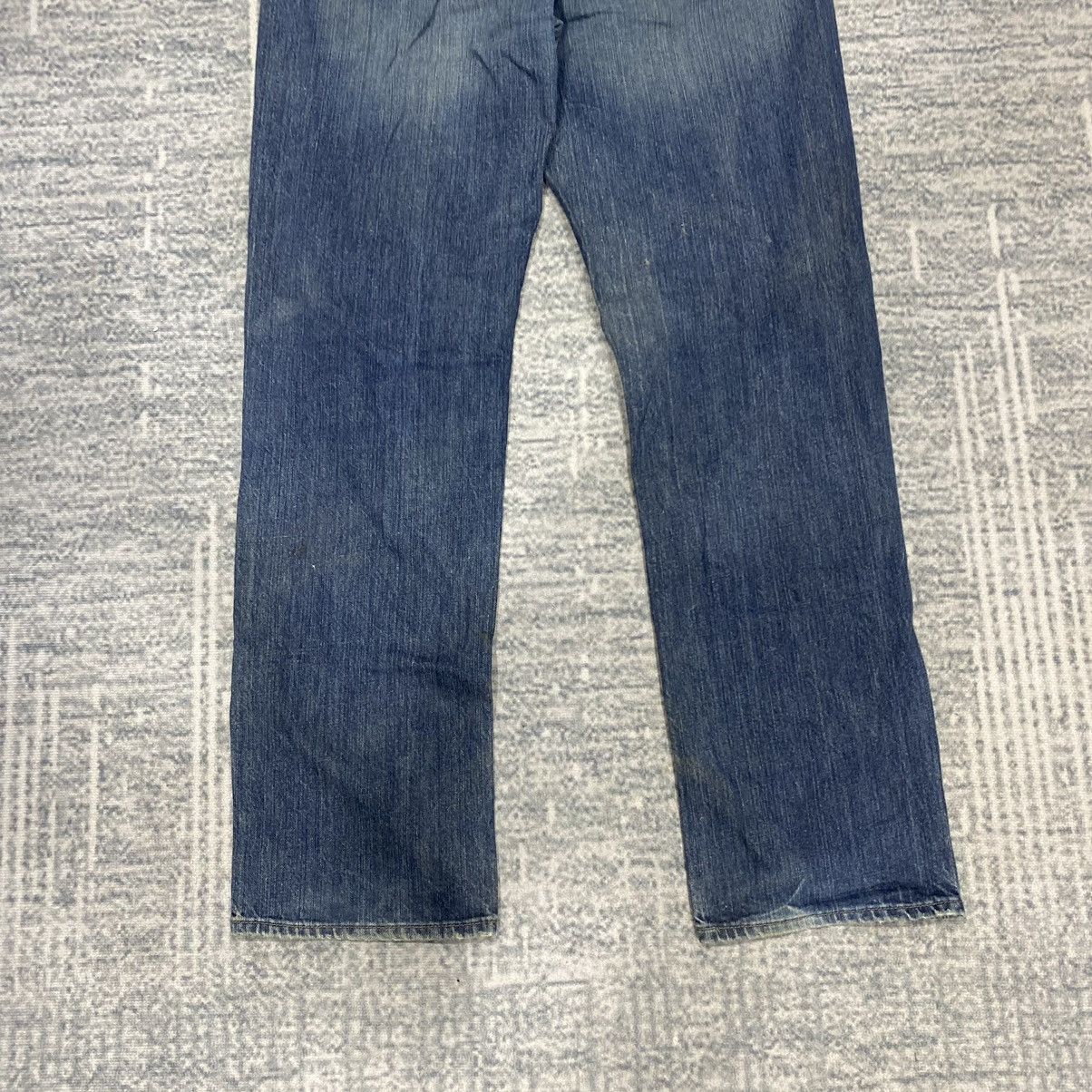 Hysteric Glamour × Japanese Brand × Le Grande Bleu (L.G.B.) Sick☠️ Arizona Mud Wash Relaxed Straight Jeans Denim 90s Size US 38 / EU 54 - 11 Thumbnail