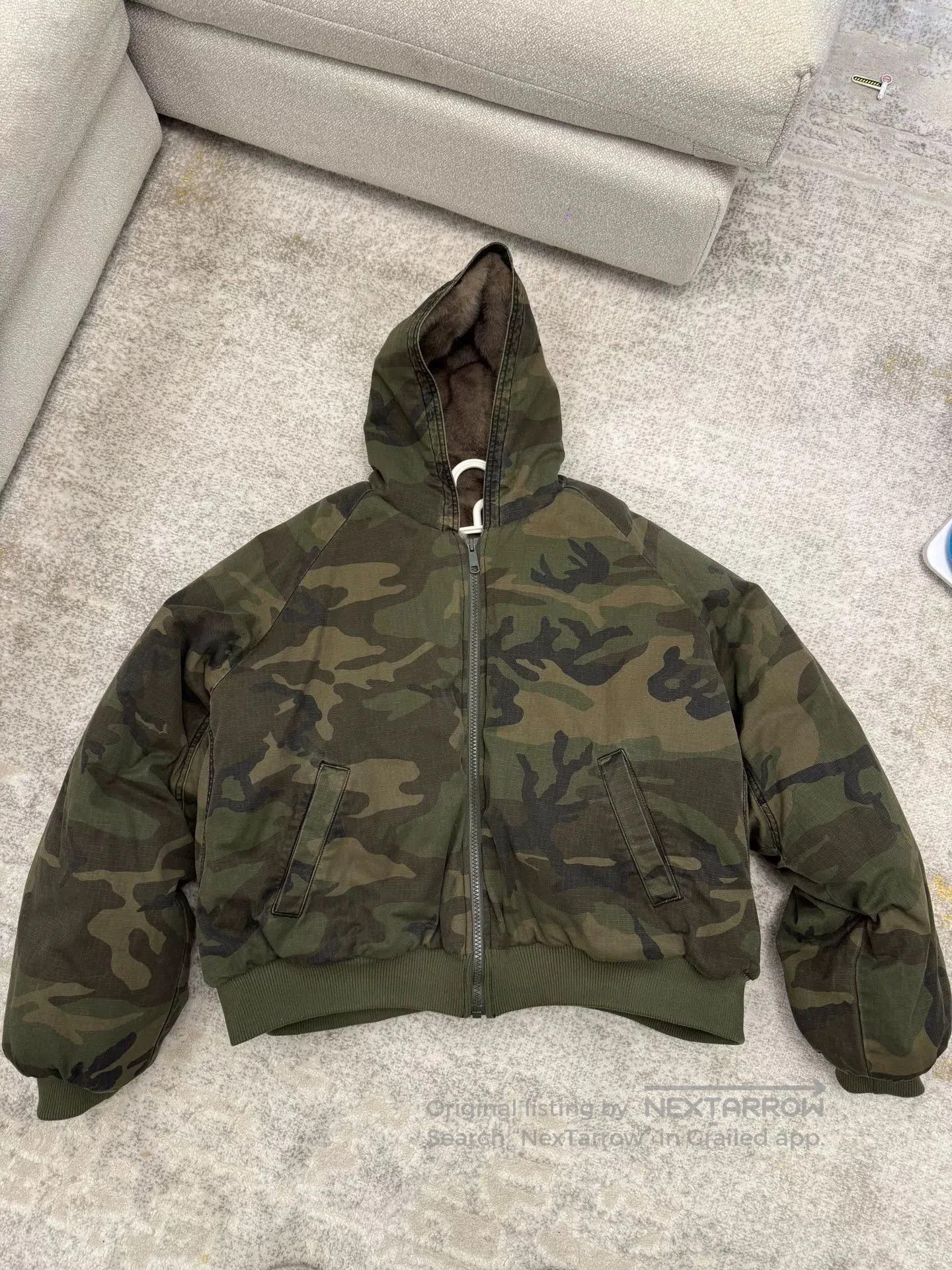 Japanese Brand Camo Padded Fur Lined Jacket. Size US M / EU 48-50 / 2 - 1 Thumbnail