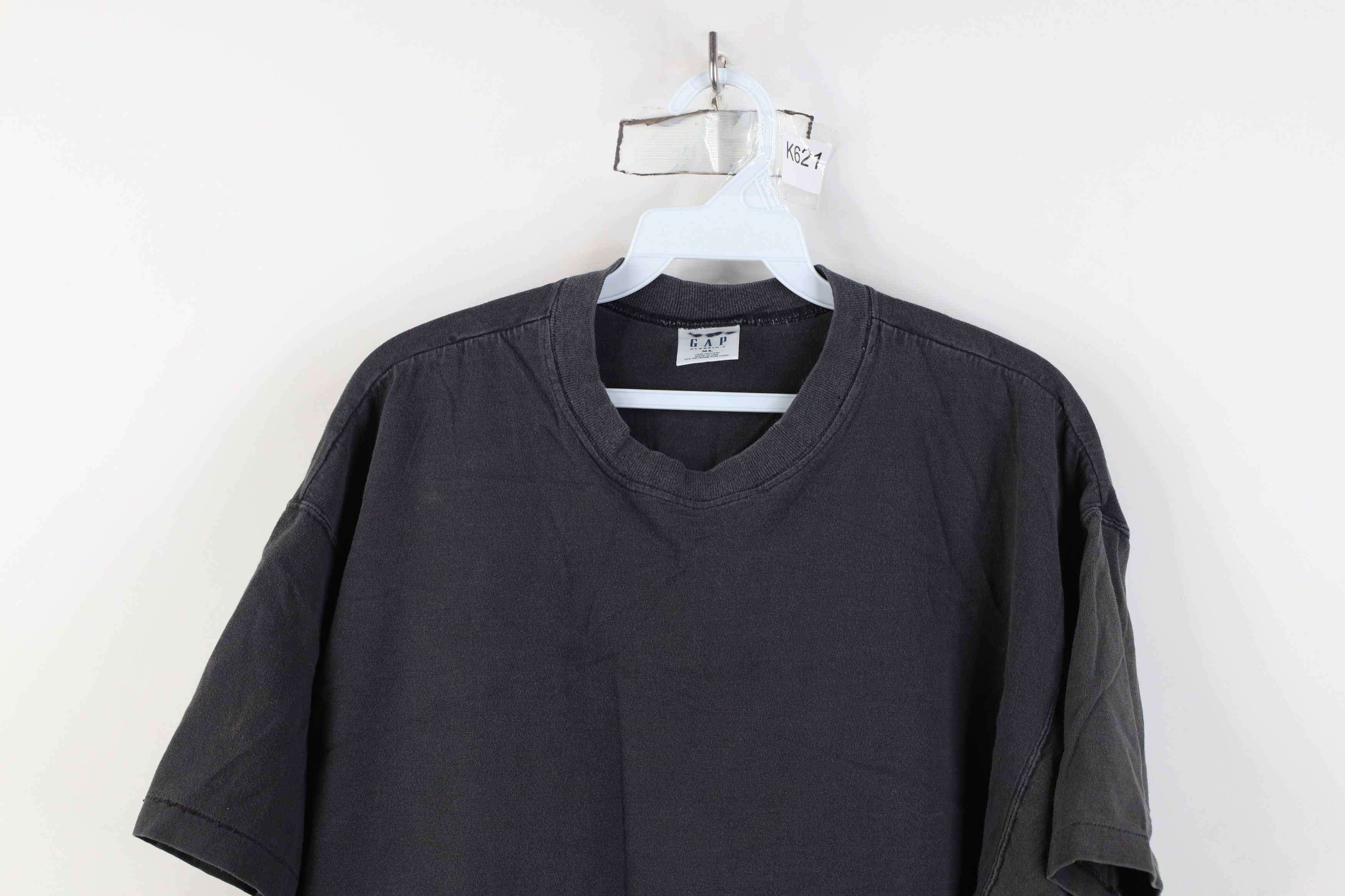 Gap Vintage 90s Gap Blank Short Sleeve T-Shirt Black Cotton USA Size US XL / EU 56 / 4 - 2 Thumbnail