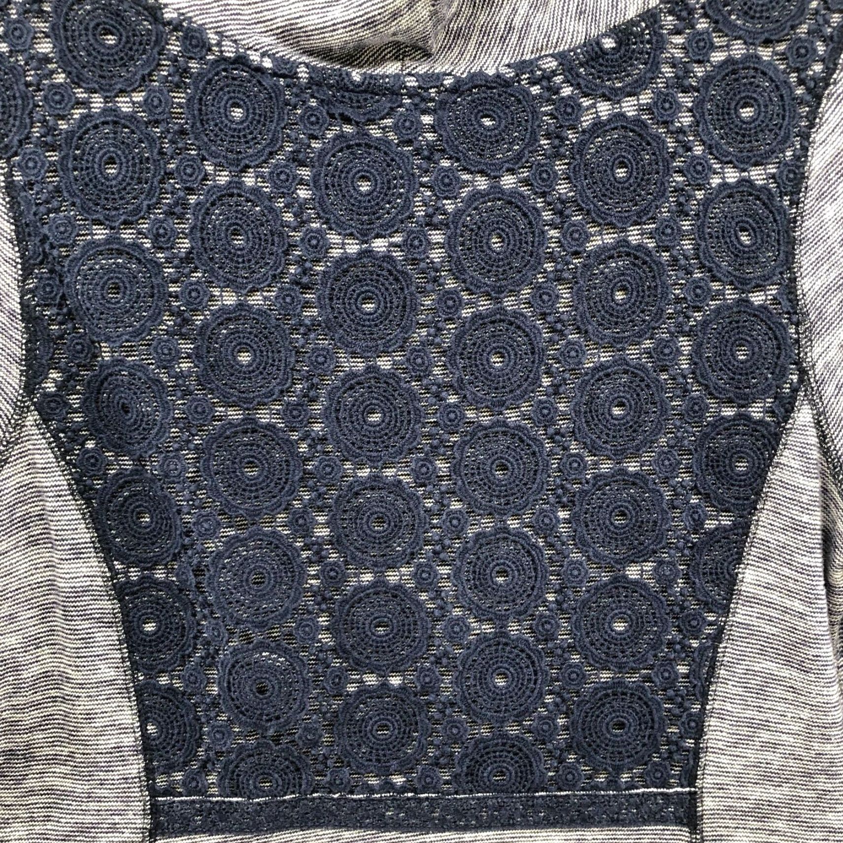 Anthropologie Anthropologie Saturday Sunday Long Sleeve Turtleneck Tunic Dress Womens M Gray Crochet Casual Size M / US 6-8 / IT 42-44 - 7 Thumbnail