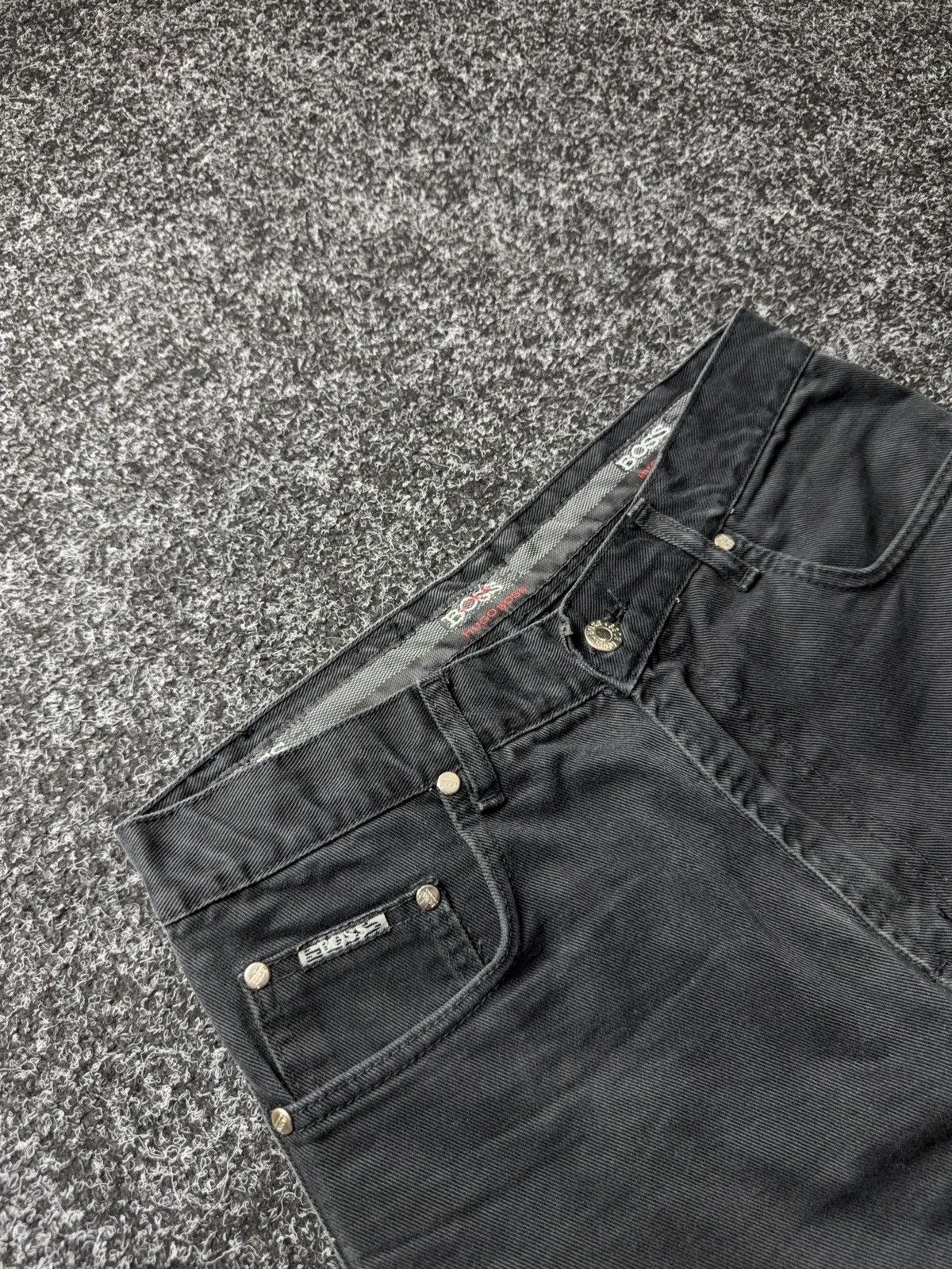 Hugo Boss Retro VNTG 90s Hugo Boss Faded Black Pants Straight Fit Y2K Size US 30 / EU 46 - 5 Thumbnail