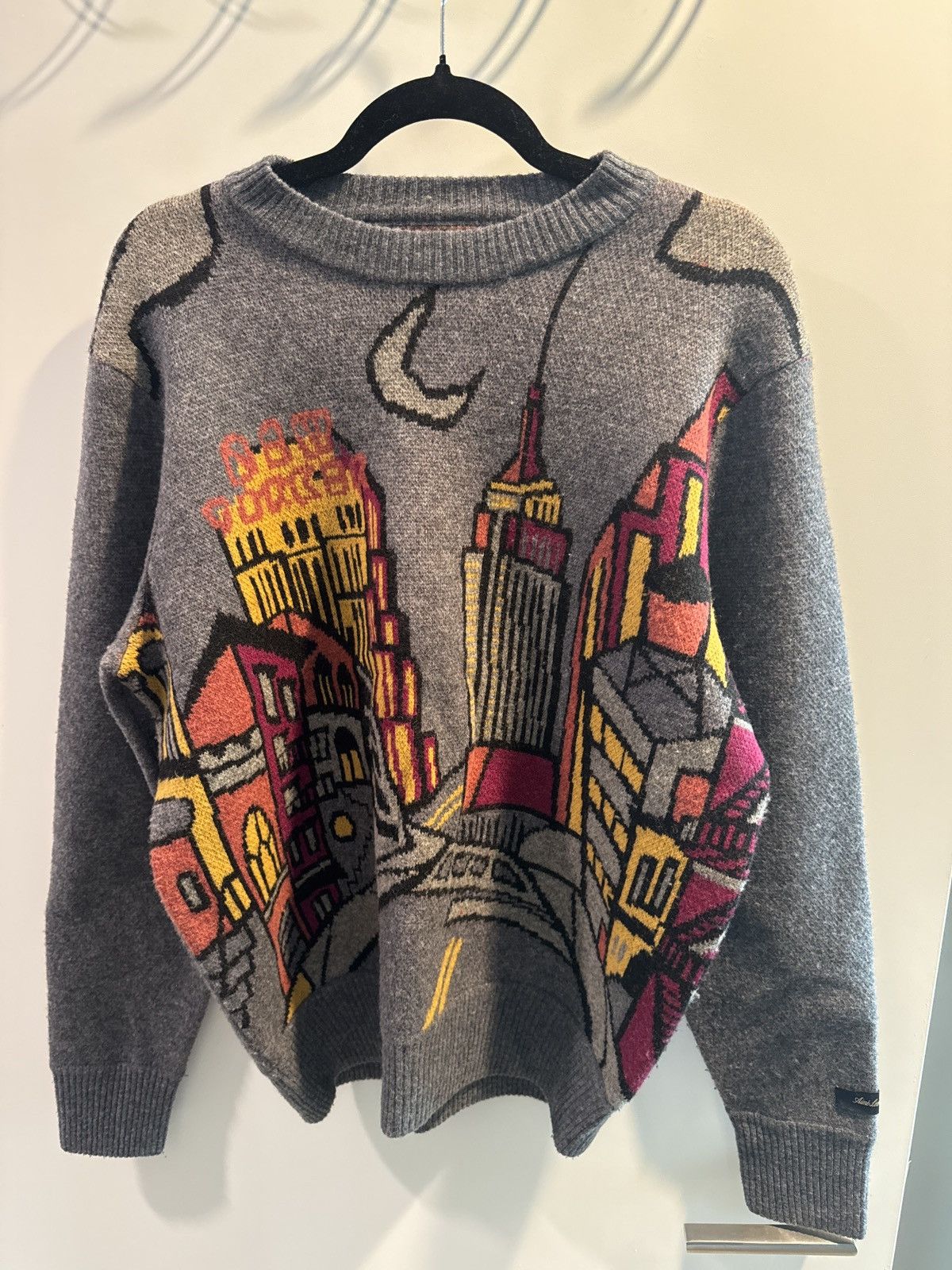 Aime Leon Dore Aimé Leon Dore NYC Cityscape Intarsia Knit Sweater Size US M / EU 48-50 / 2 - 1 Thumbnail
