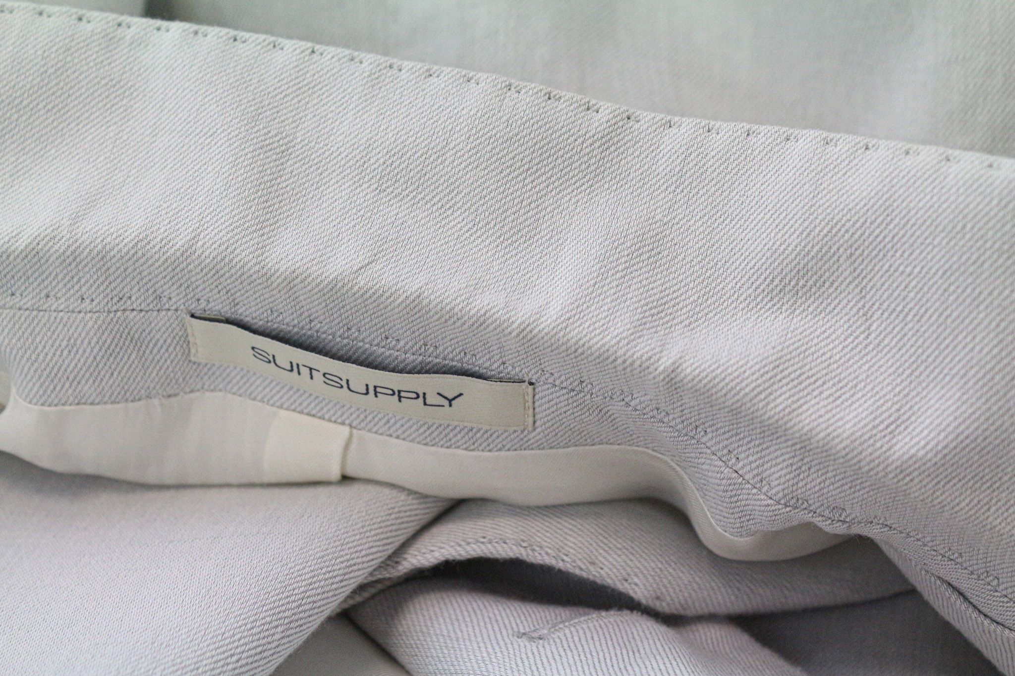 Suitsupply HAVANA PATCH UK38R Grey Linen Cotton Suit 75298 Size 38R - 17 Thumbnail