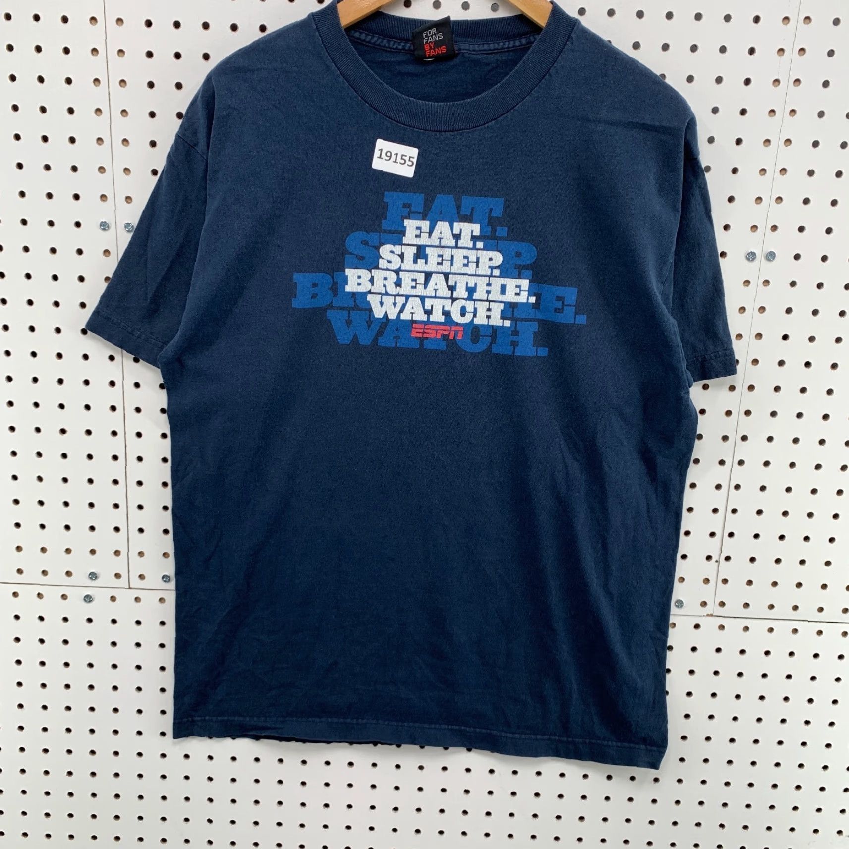 Vintage Vintage ESPN Shirt Navy Blue Eat Sleep Breathe Watch Adult Large 21.5x28 Sports Size US L / EU 52-54 / 3 - 7 Thumbnail